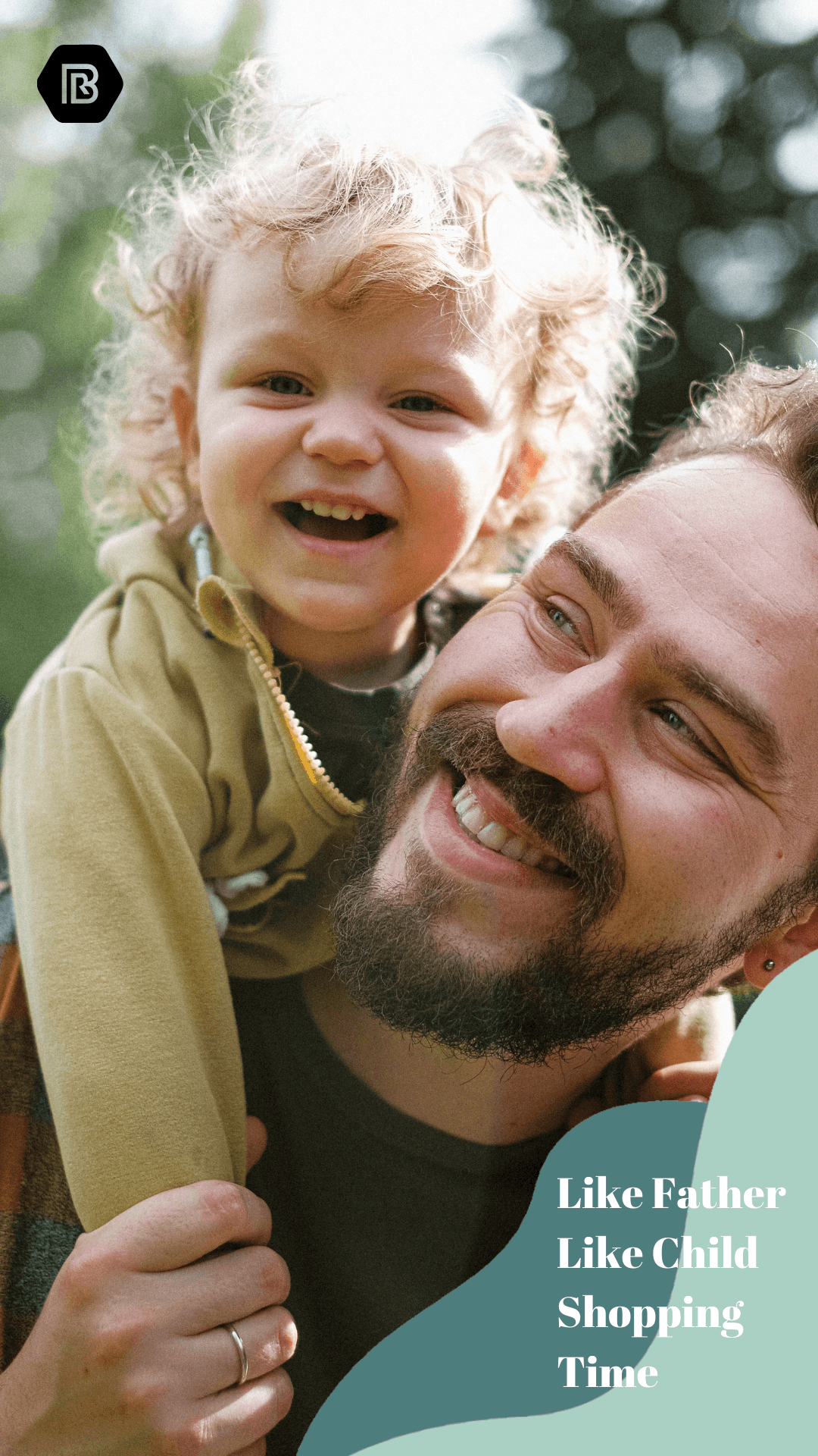 Similar to their father, the child also enjoys shopping. - Brands River