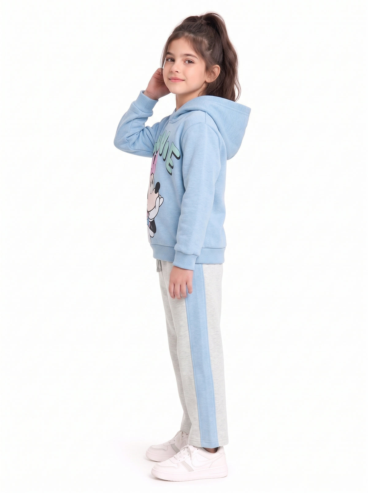 Premium Quality "Minnie" Printed fleece Hoodie Suit for Kids