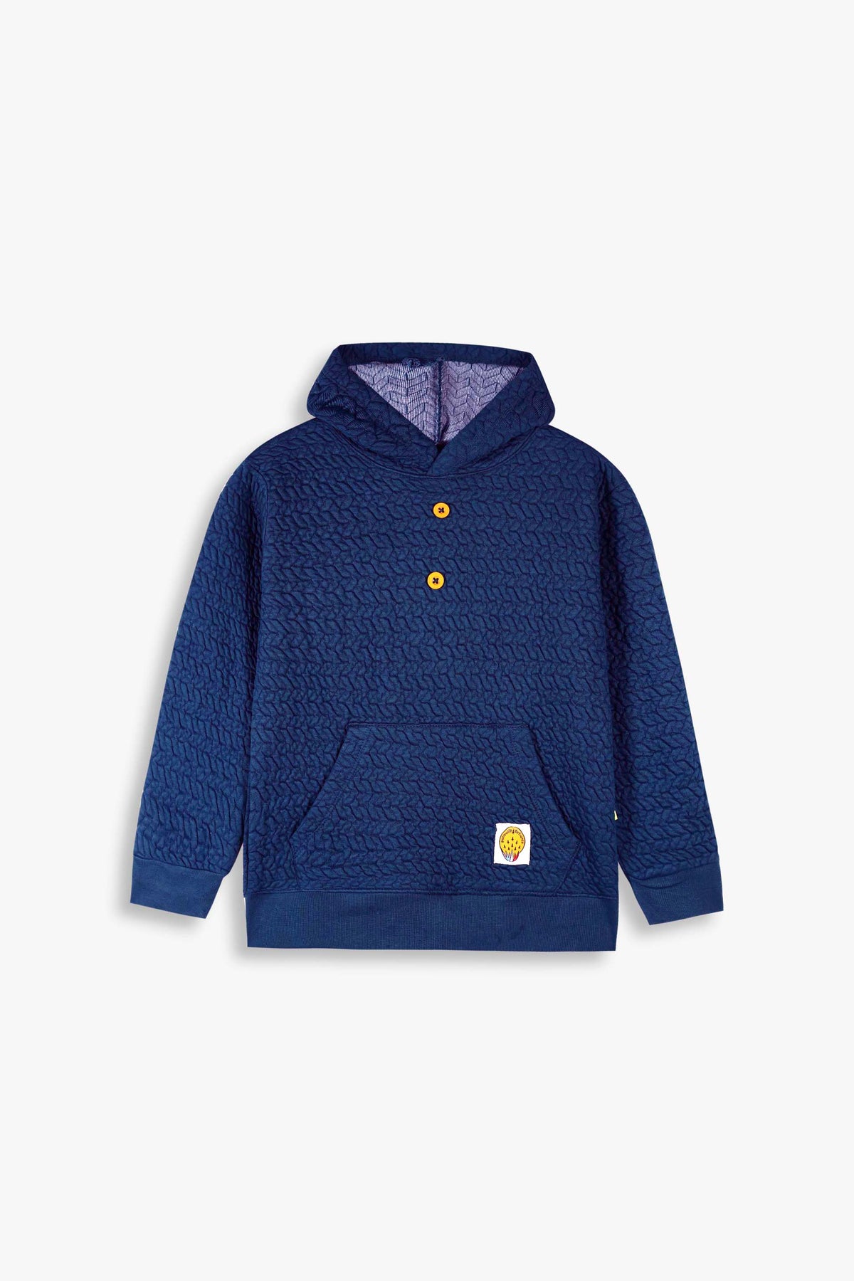 Premium Quality Quilted Jacquard Navy Tracksuit For Kids