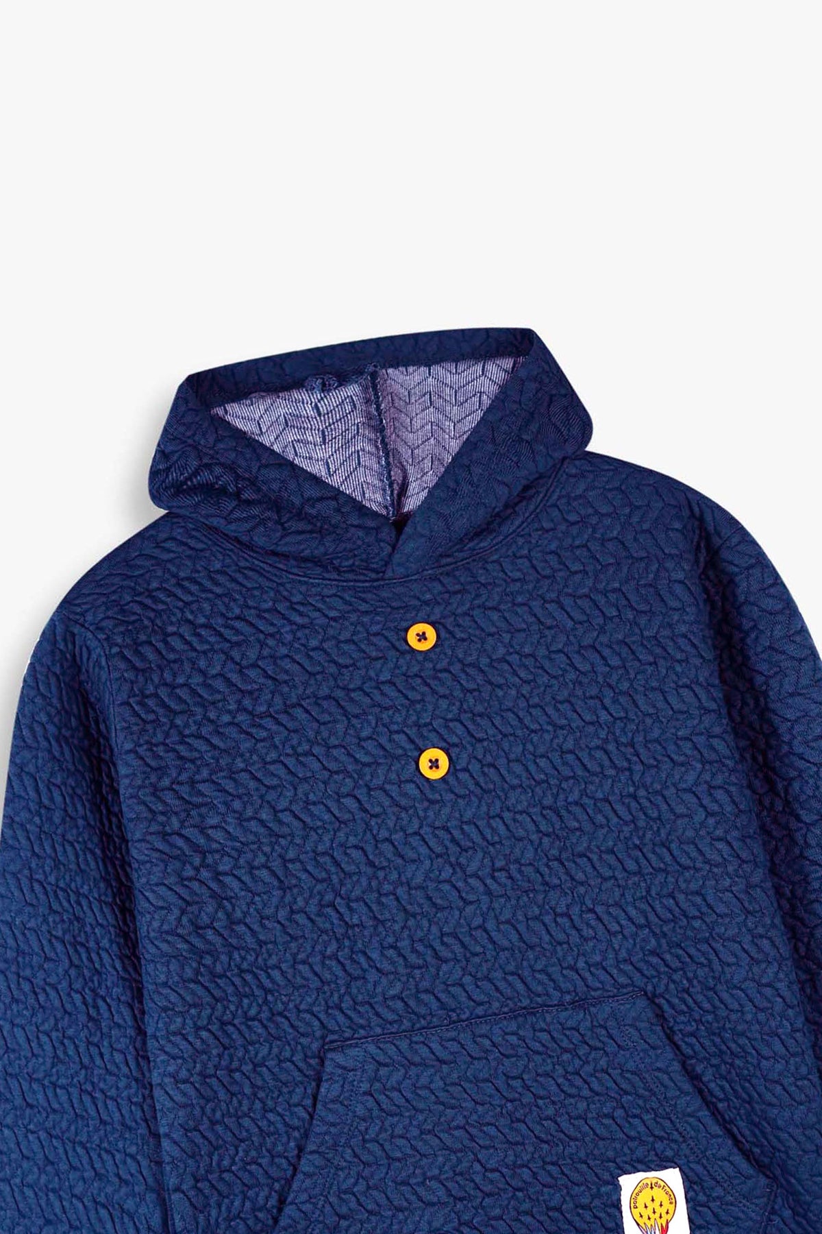Premium Quality Quilted Jacquard Navy Tracksuit For Kids