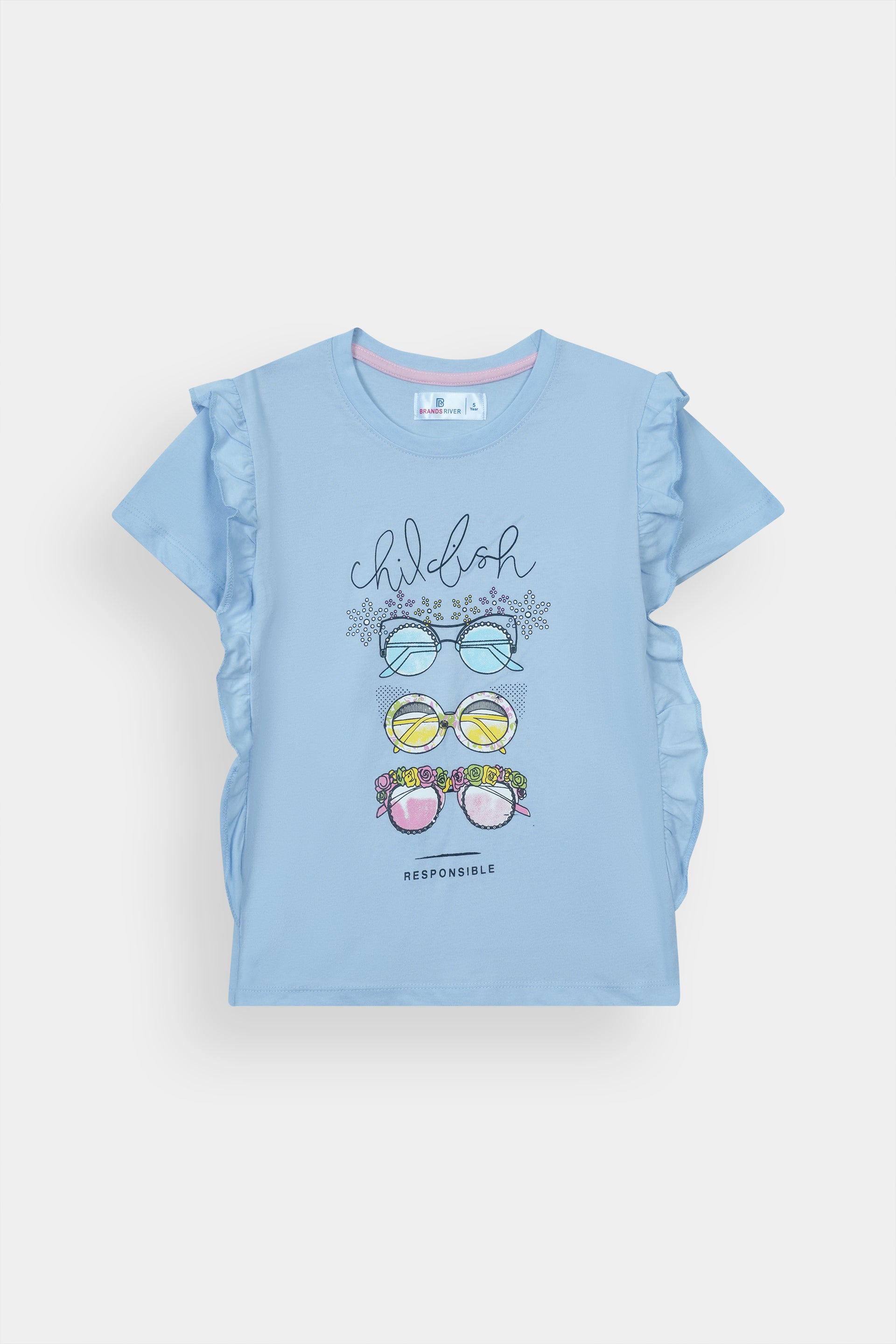 Girls Premium Quality "Childish" Printed Summer Suit