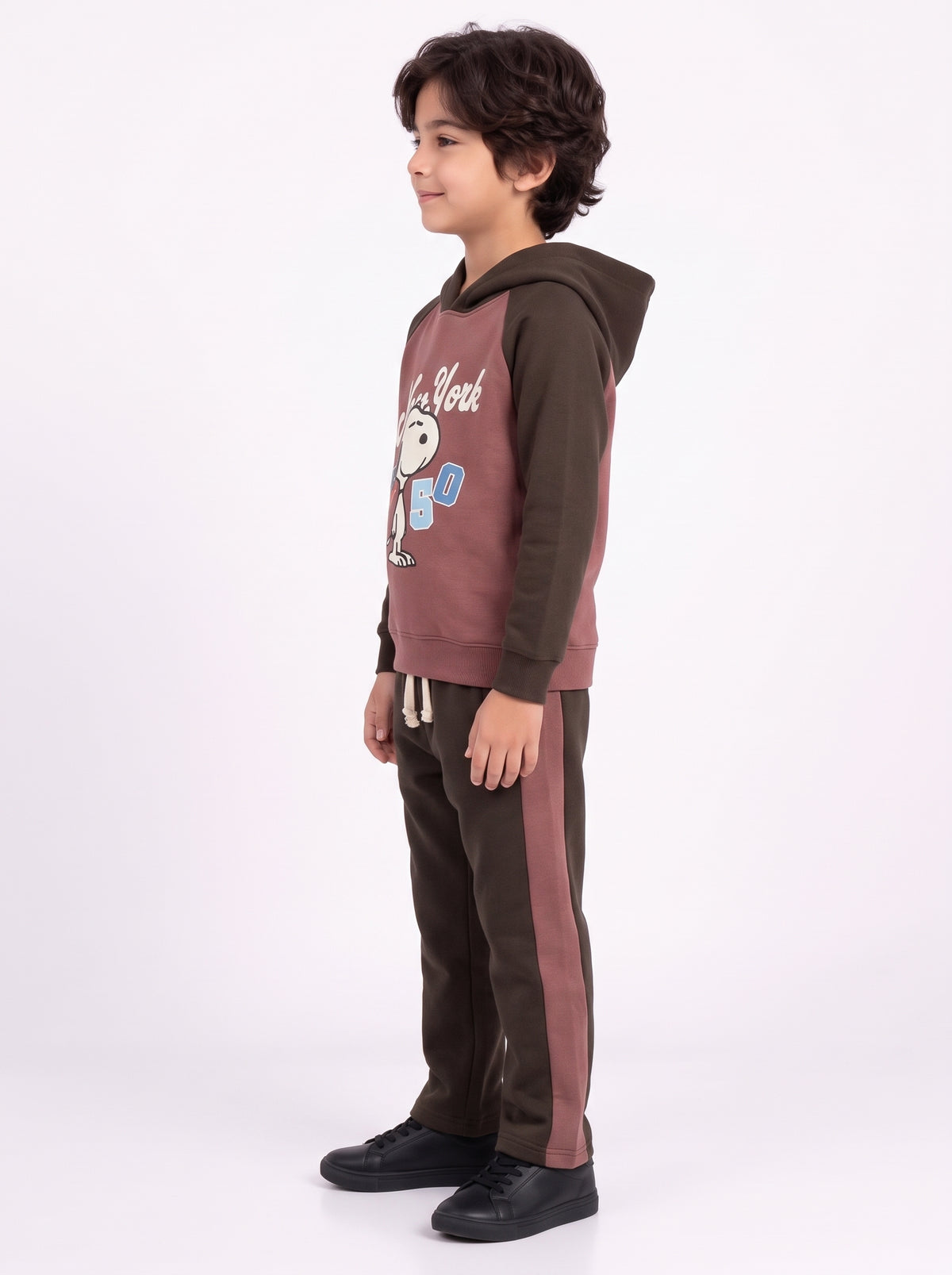 Premium Quality "Snoopy 1" Printed fleece Hoodie Suit for Kids