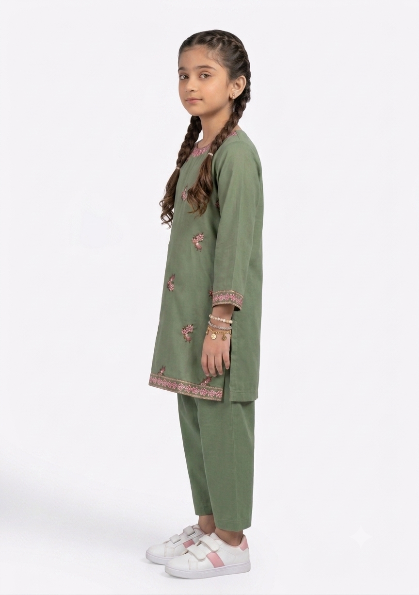 2 Piece embroidered Kameez And Shalwar