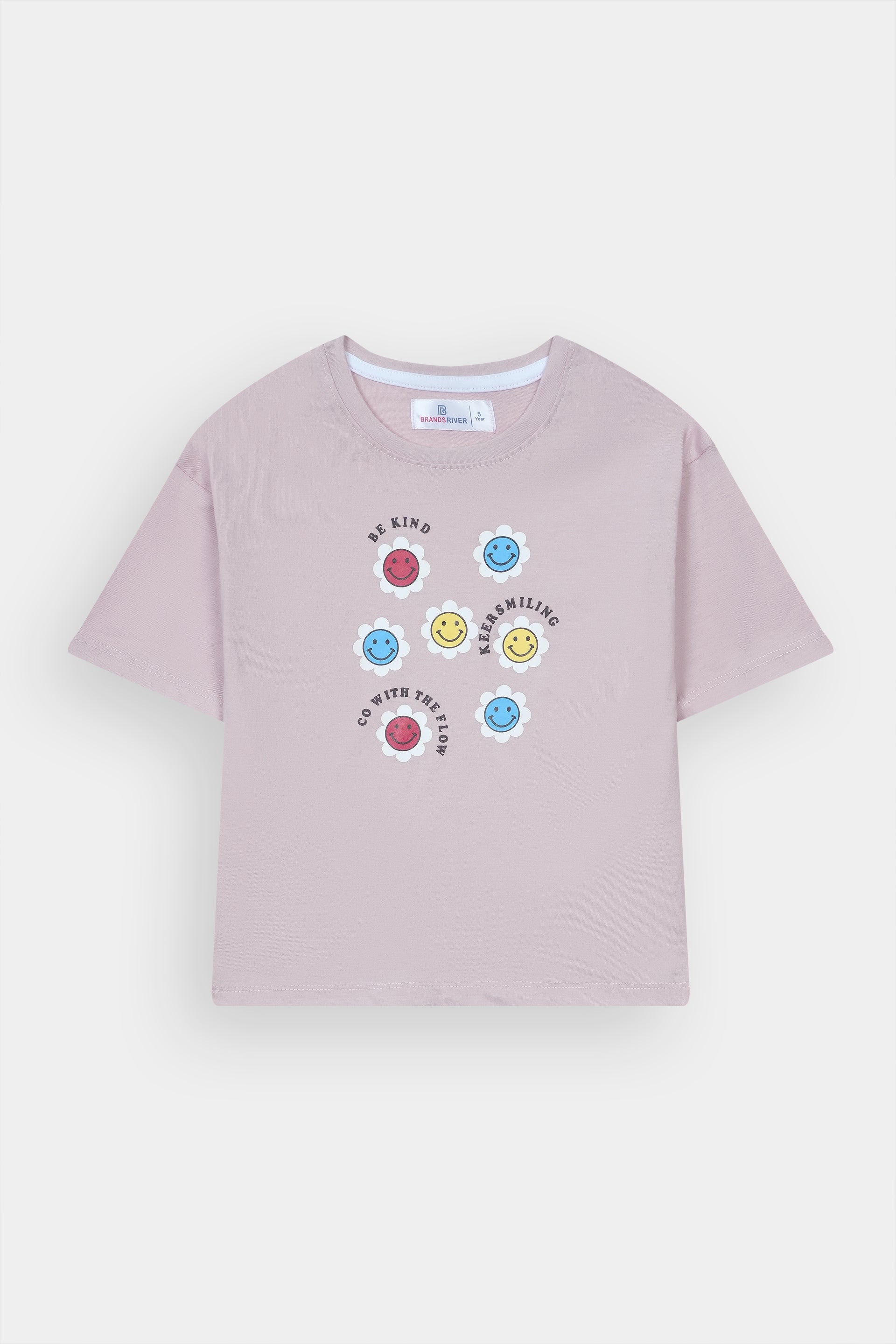 Girls Premium Quality "Smiley" Printed Summer Suit