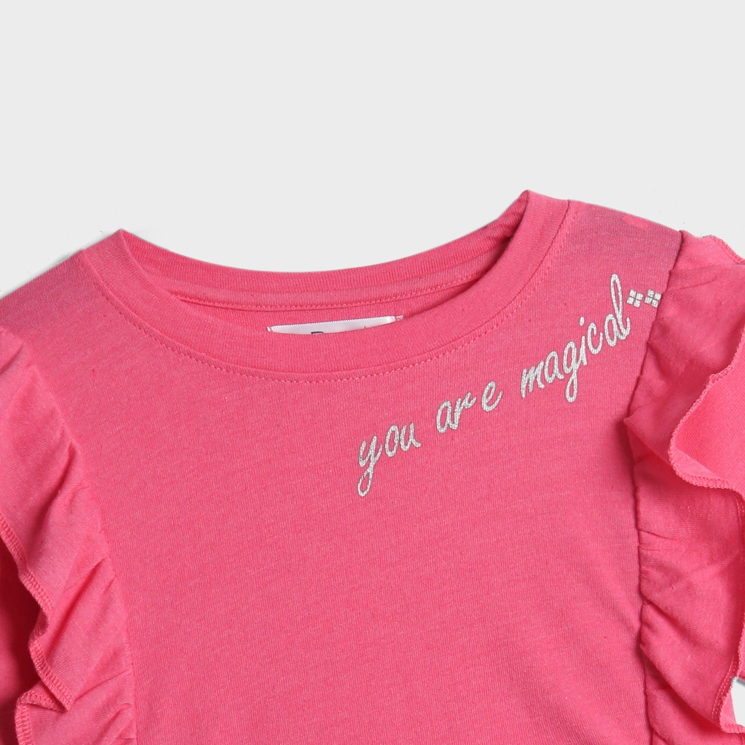 Premium Quality Pink Frilled Girls Summersuit