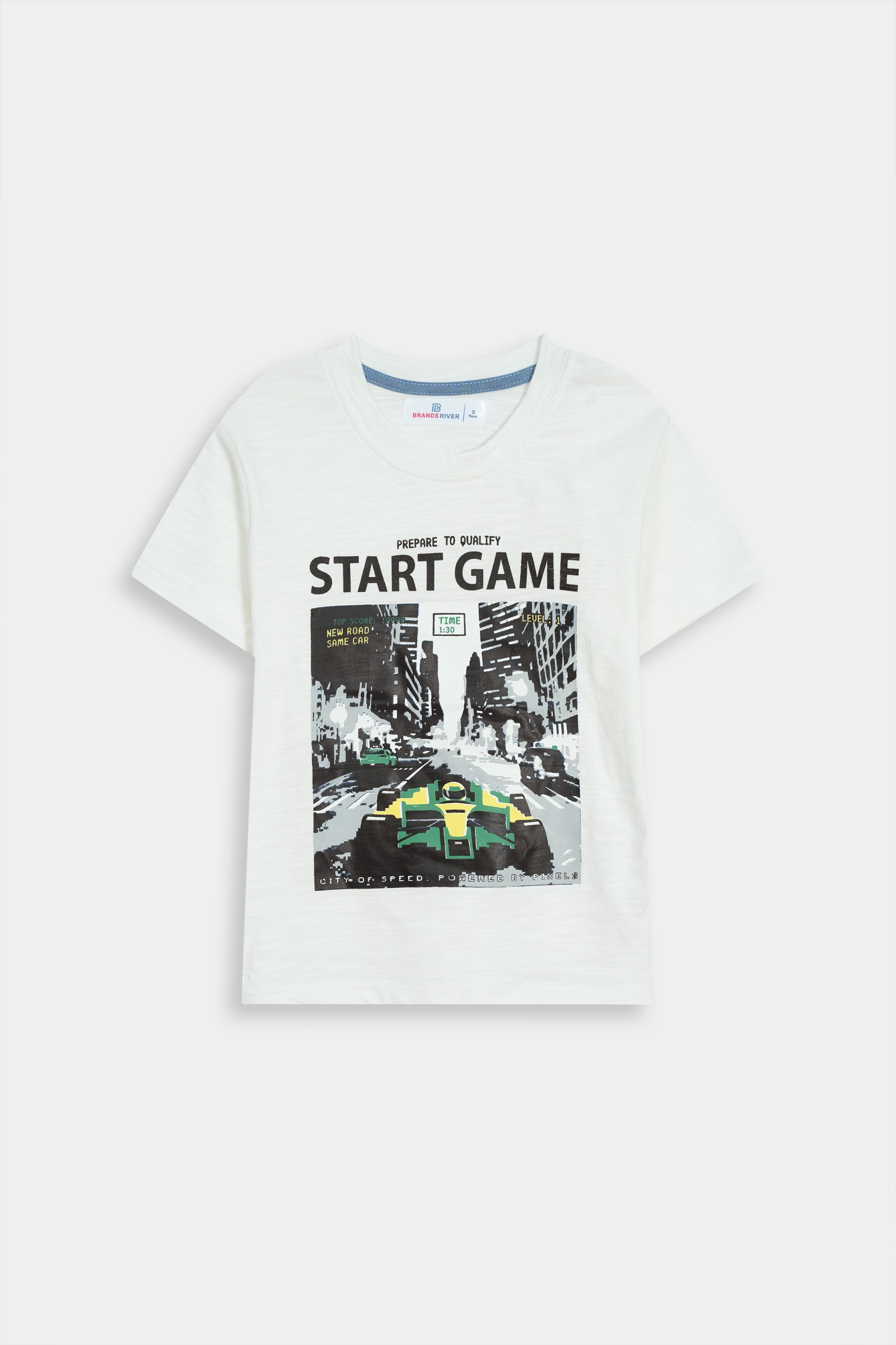 Premium Quality "Game Start" Printed Summer Suit For Boys