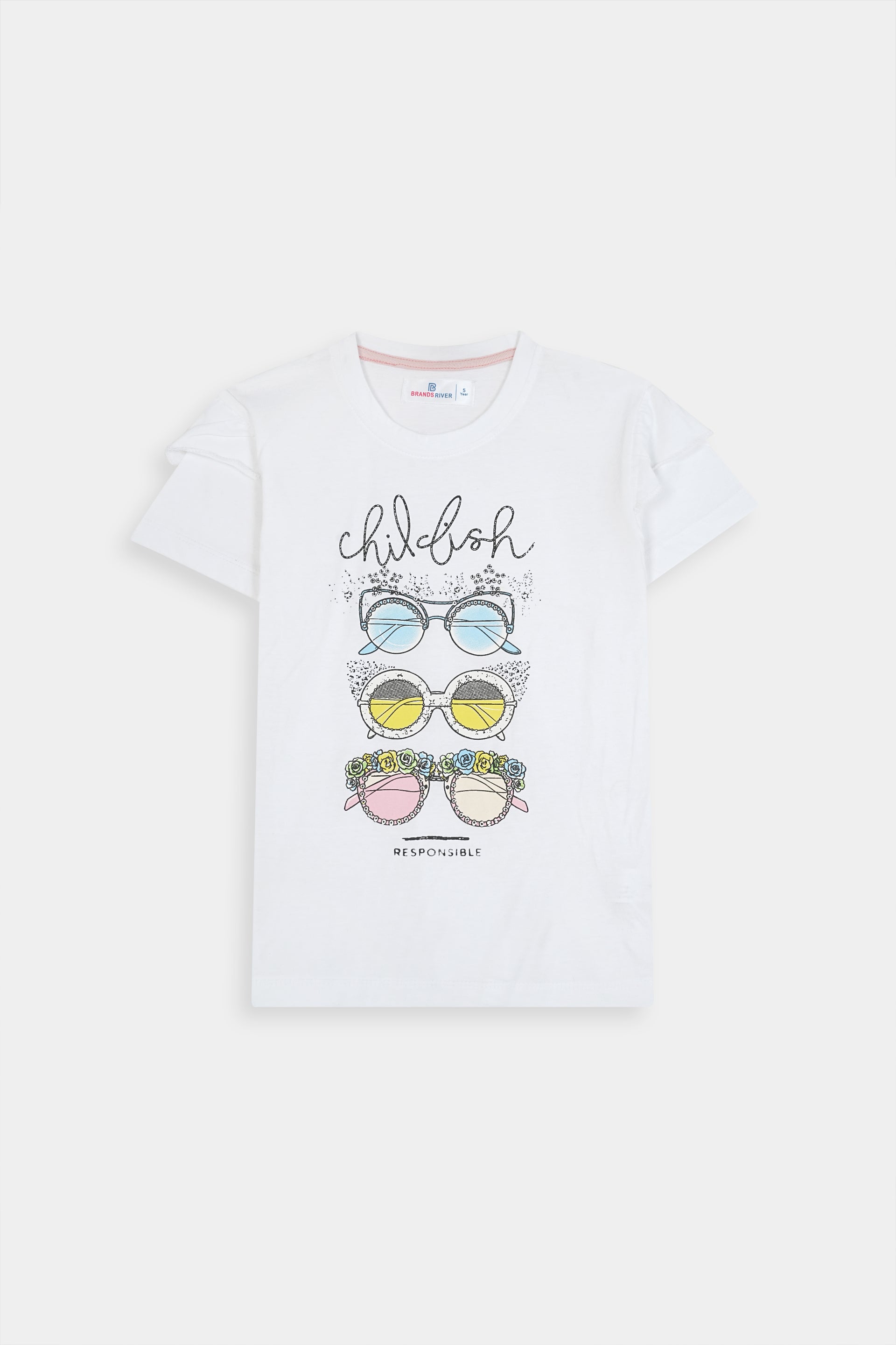 Girls Premium Quality "Childish " Printed Summer Suit
