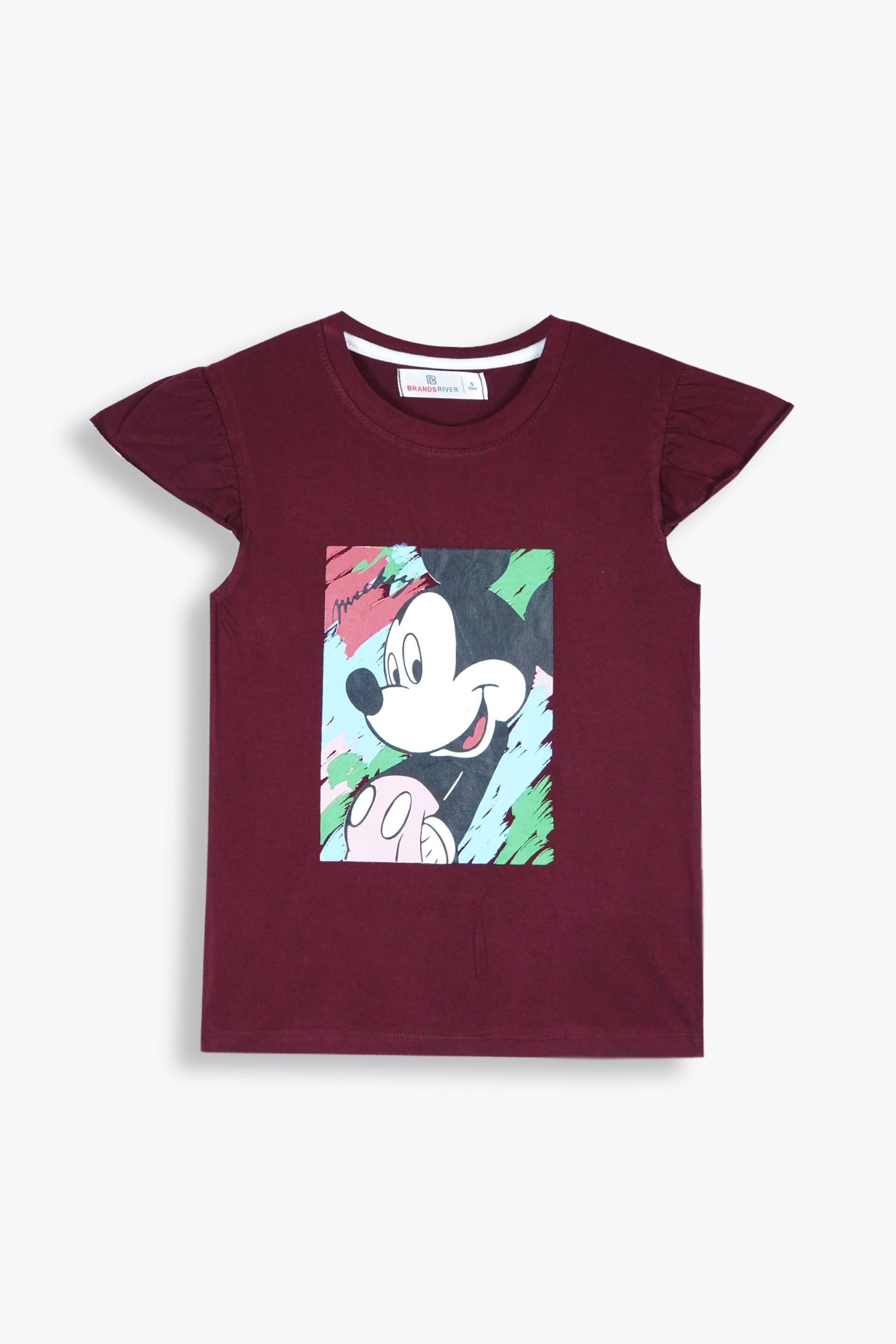 "Mickey Mouse" Printed Girls Summer Suit