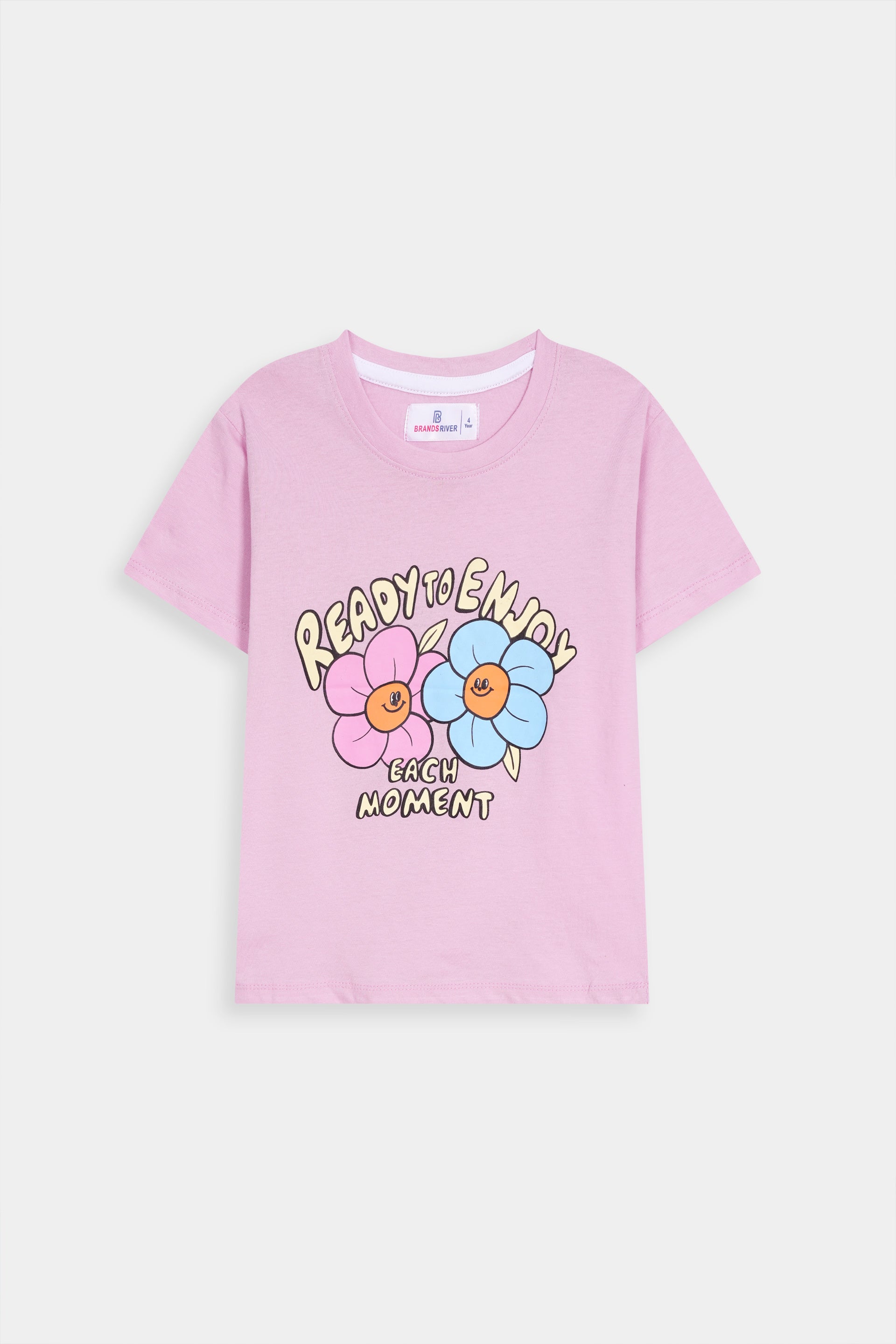 Girls Premium Quality "Ready To Enjoy" Printed Summer Suit