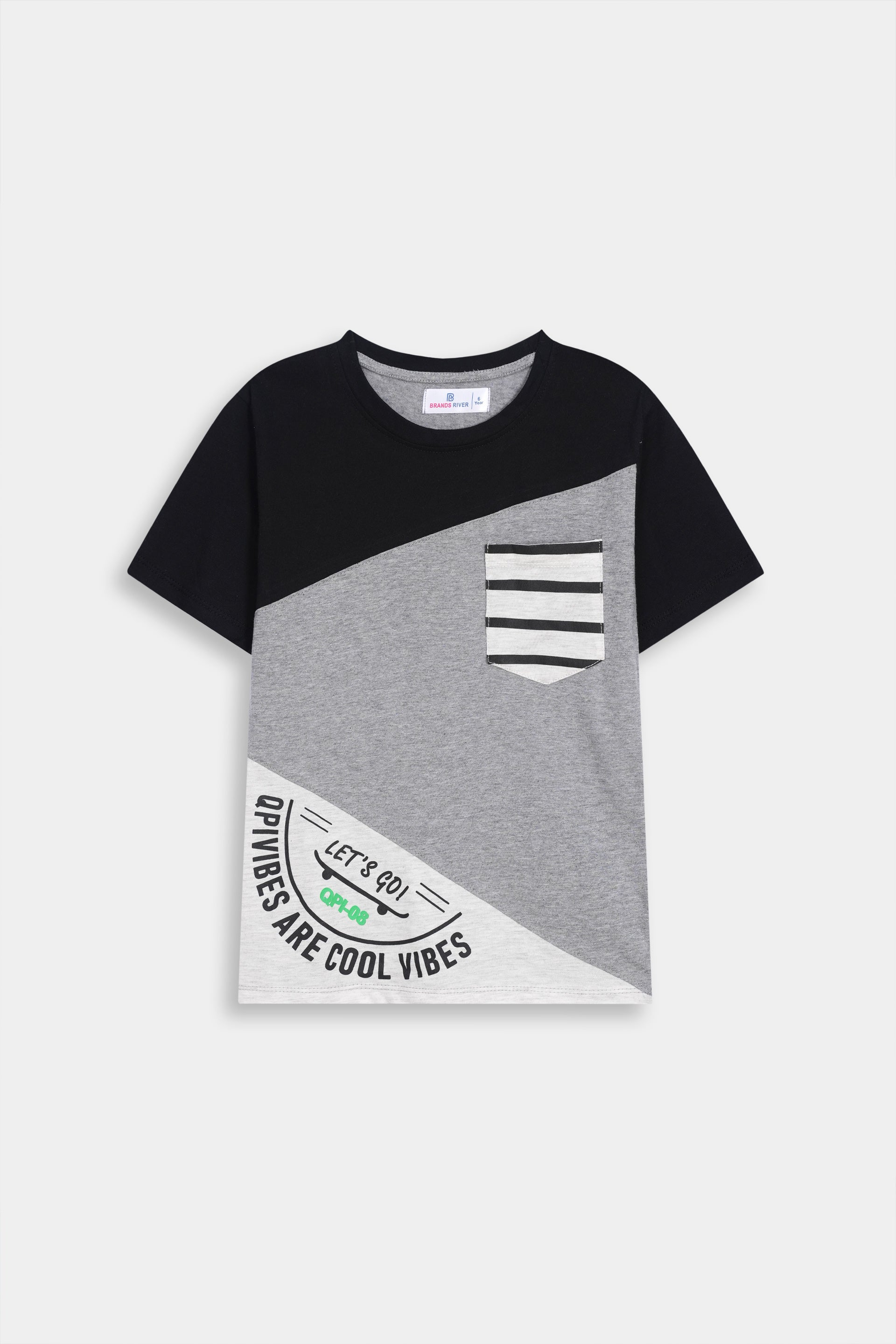 Premium Quality "Lets Go" Printed Summer Suit For Boys