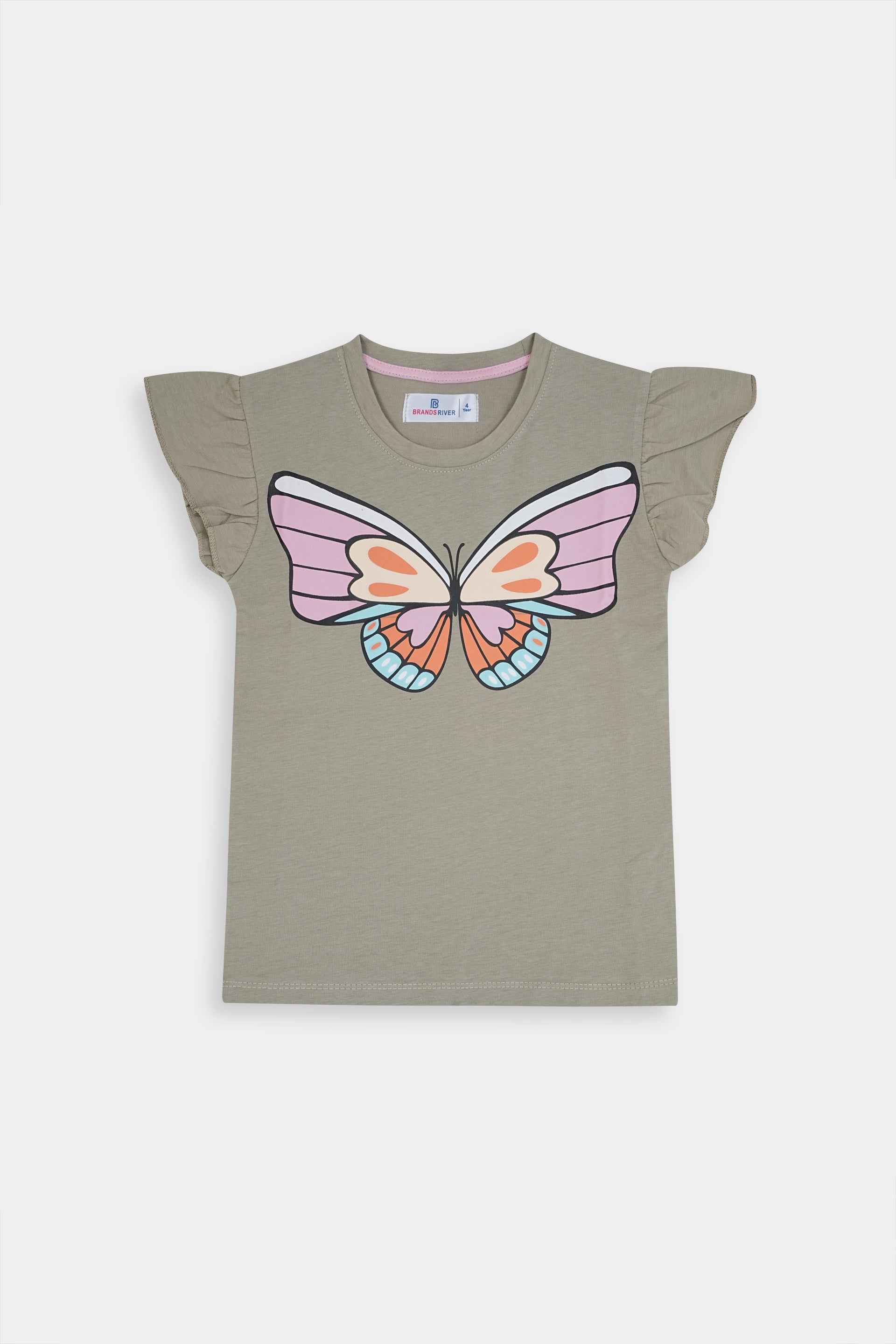 Girls Premium Quality "Butterfly" Printed Summer Suit