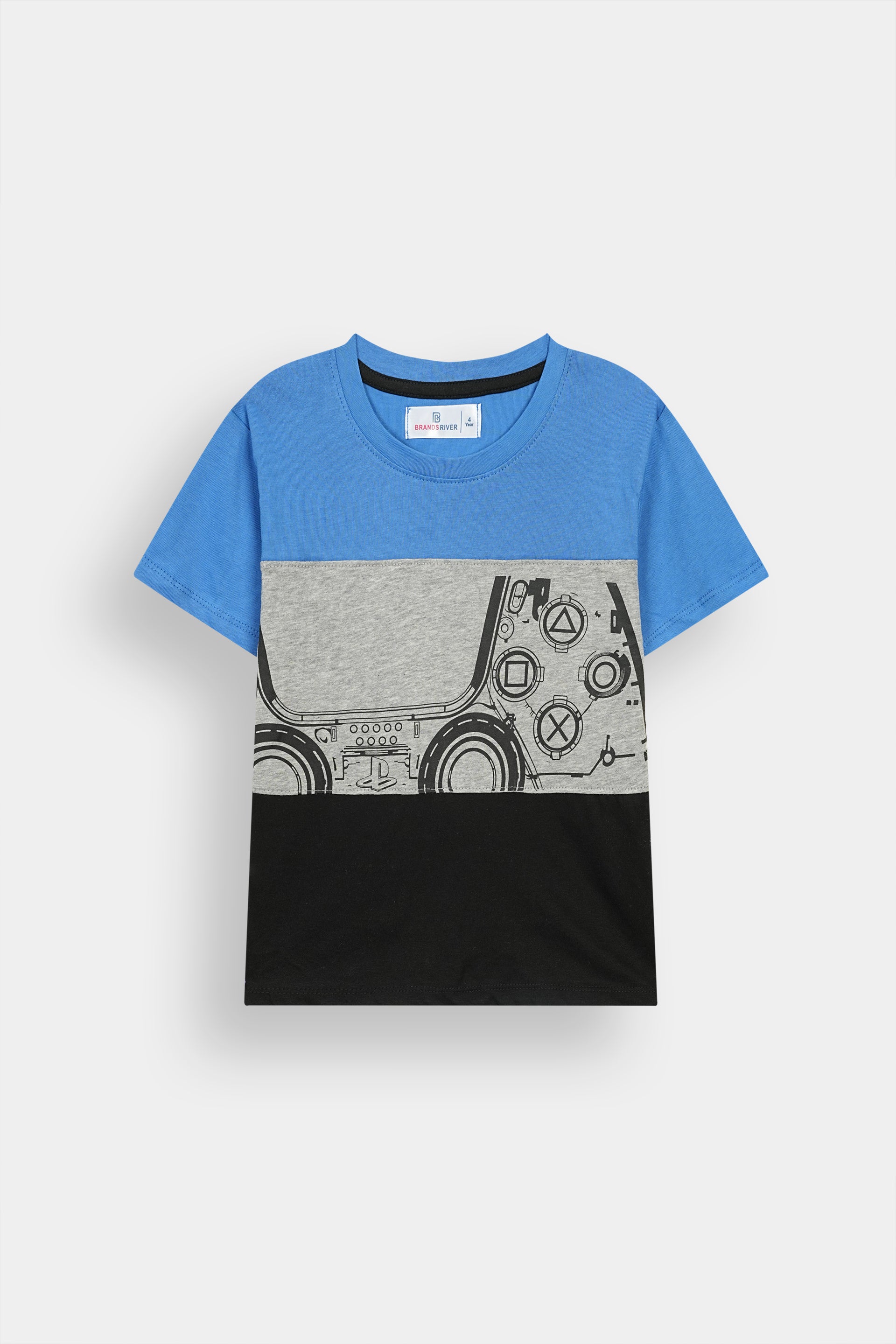 Premium Quality "Play Station" Printed Summer Suit For Boys