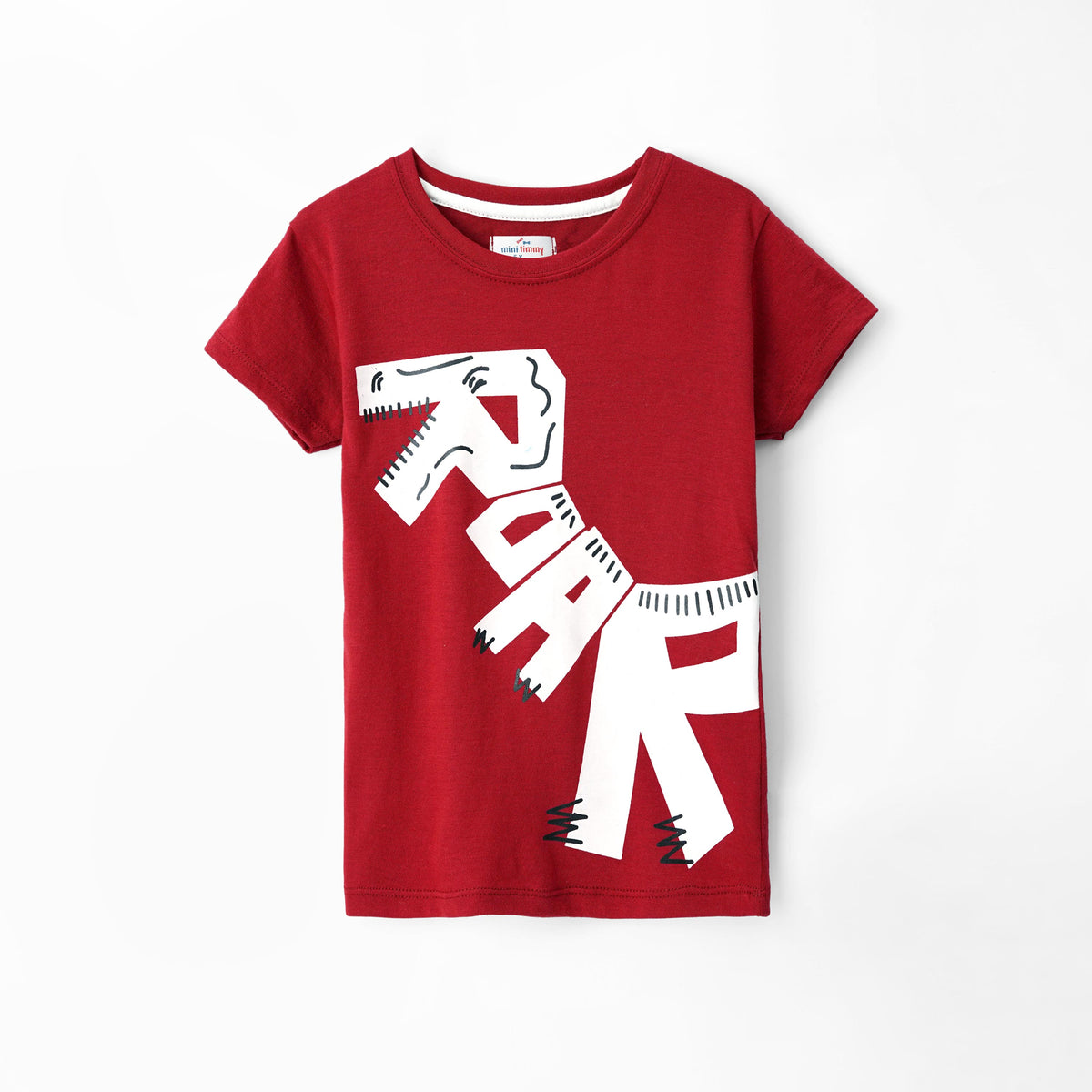 Kids &quot;ROAR&quot; Printed Soft Cotton T-Shirt