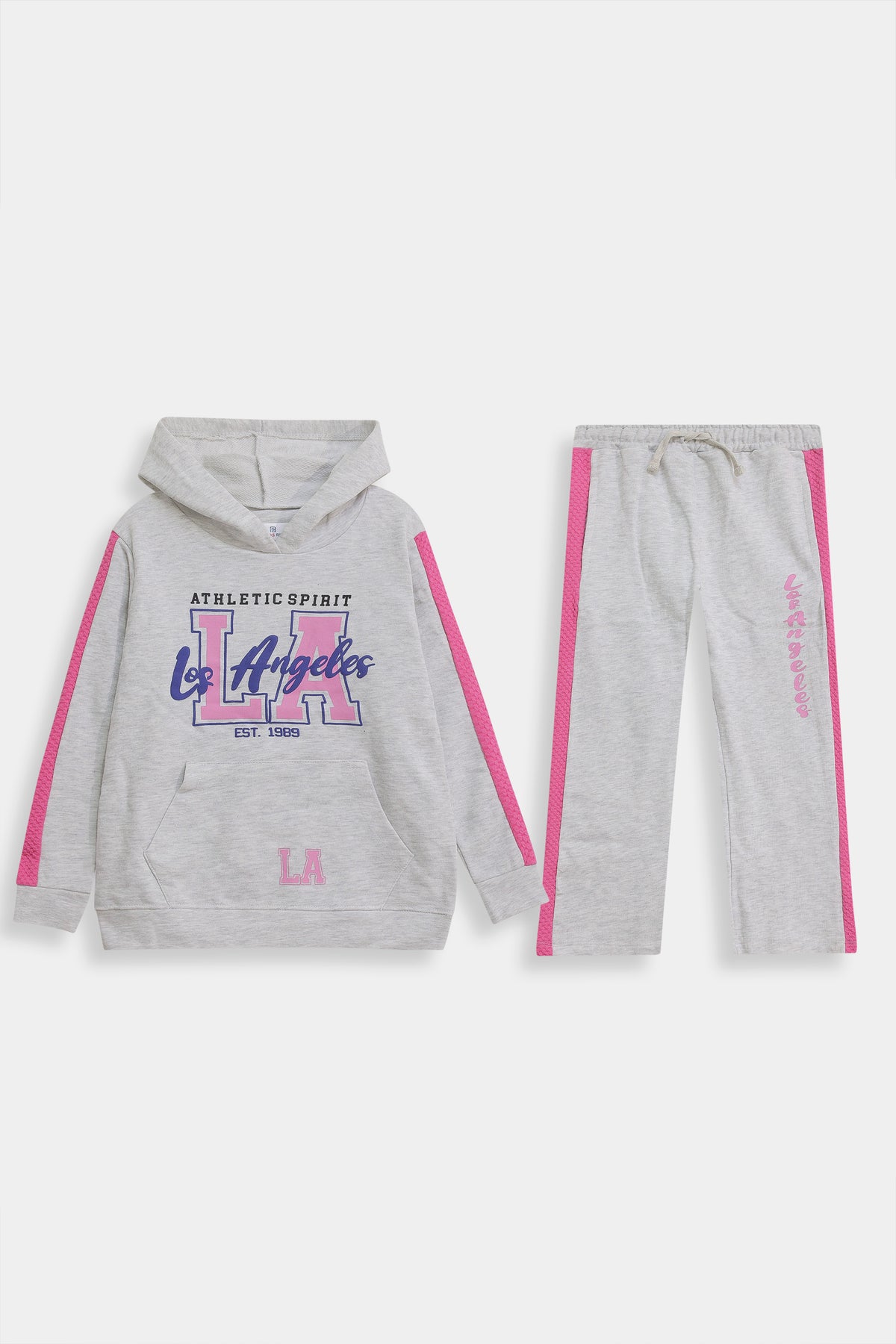 Premium Quality "Los Angeles" Printed fleece Hoodie Suit for Kids