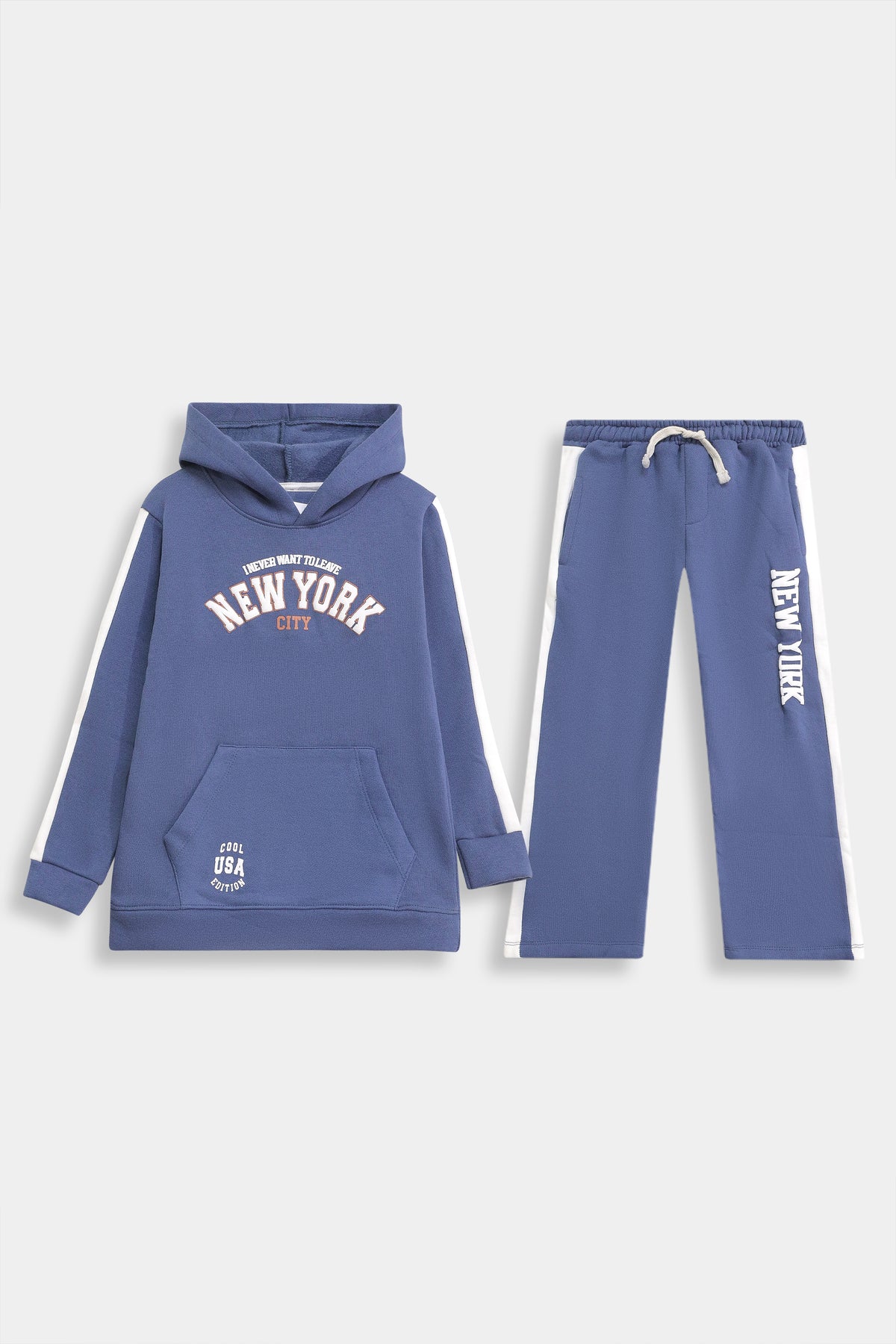 Premium Quality "New York" Printed fleece Hoodie Suit for Kids