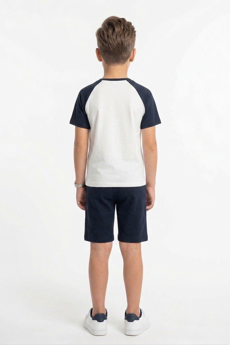 Premium Quality "Base Ball " Printed Summer Suit For Boys