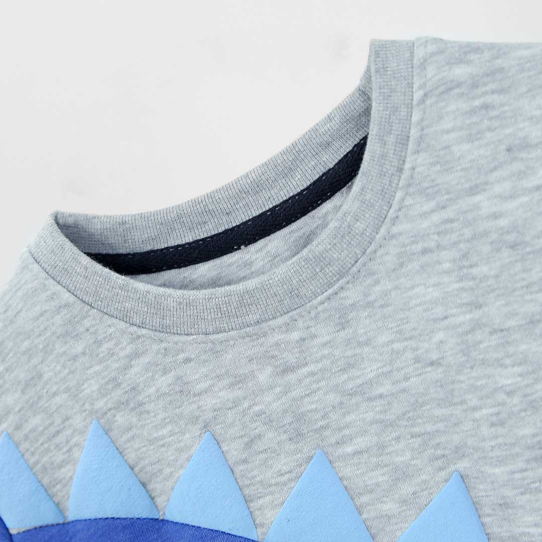 Boys Cut &amp; Sew Soft Cotton Graphic Fleece Sweatshirt