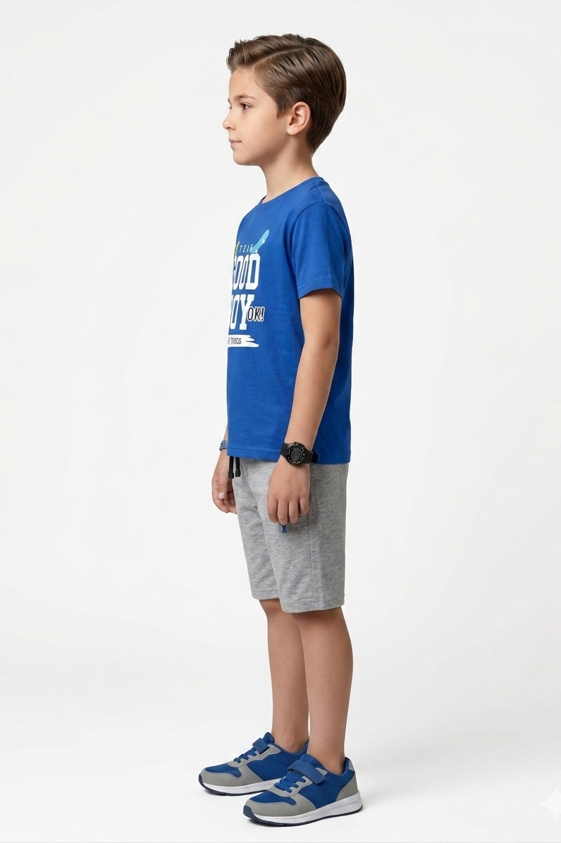 Premium Quality "Good Boy" Printed Summer Suit For Boys