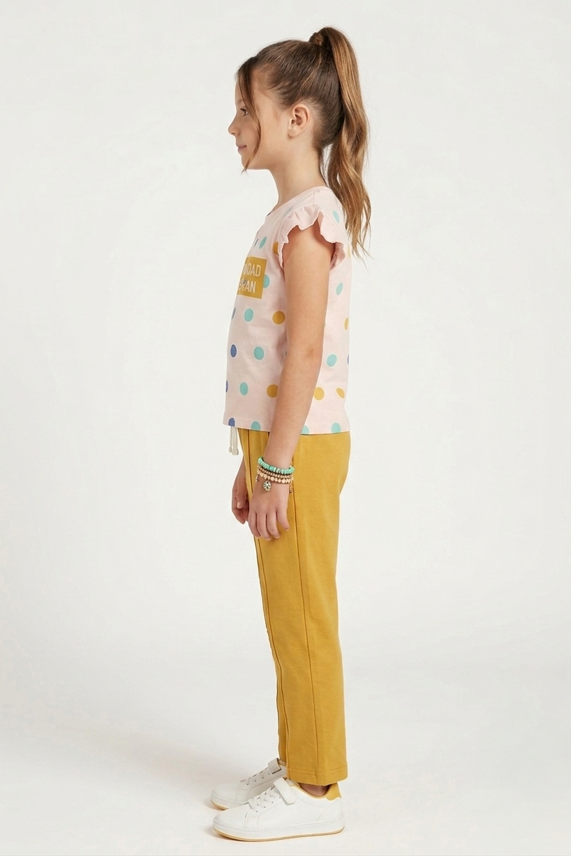 Girls Premium Quality "Best Dad" Printed Summer Suit