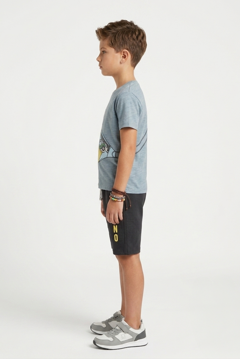 Premium Quality "Dino" Printed Summer Suit For Boys