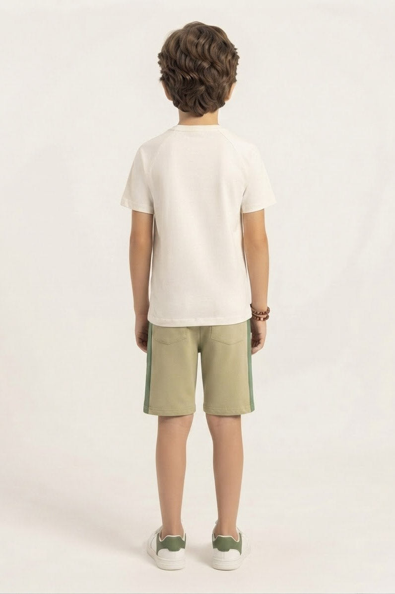 Premium Quality "Stay Good" Printed Summer Suit For Boys