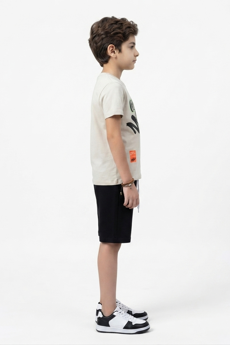 Premium Quality "Get Ready Bro" Printed Summer Suit For Boys
