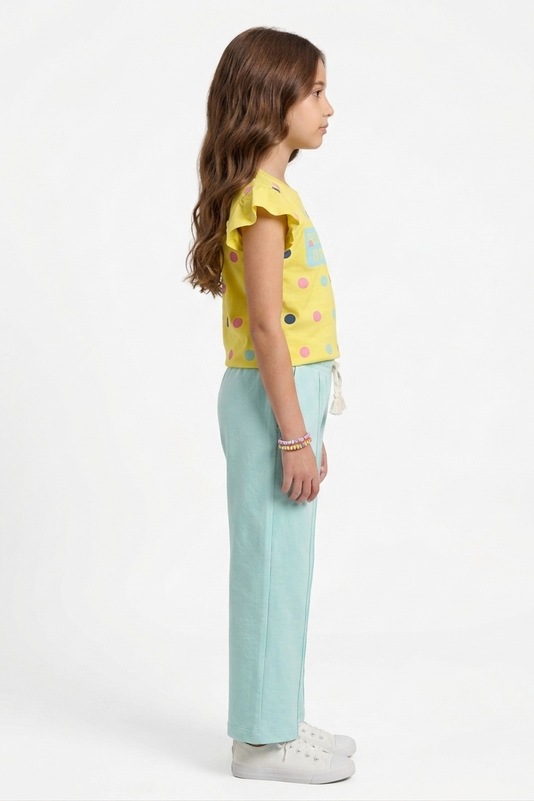 Girls Premium Quality "My Best Dad" Printed Summer Suit