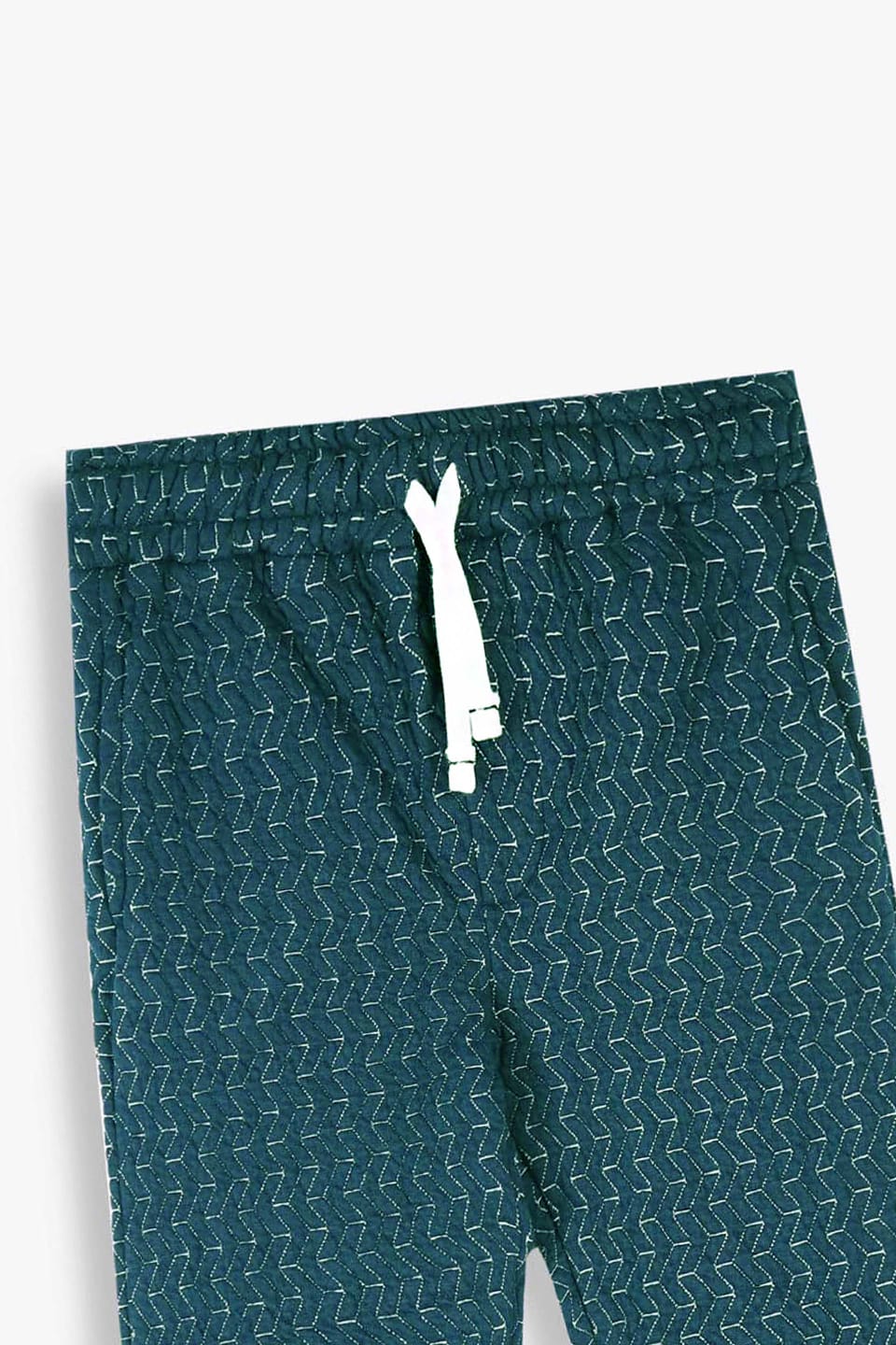 Premium Quality Quilted Jacquard Light Teal Tracksuit For Kids