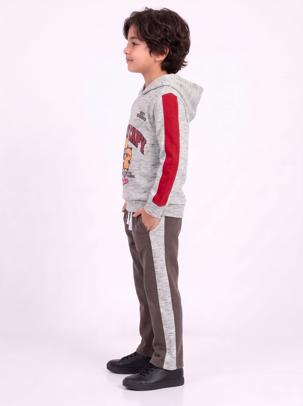 Premium Quality "Best Buddys" Printed Hoodie Suit for Kids