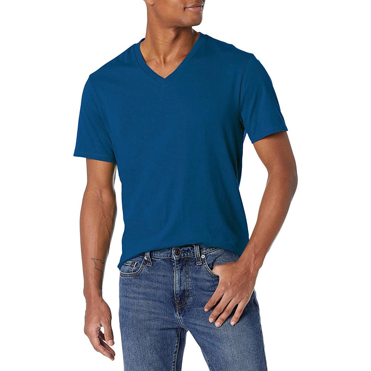 Men's V-Neck Soft Cotton T-Shirt - Brands River