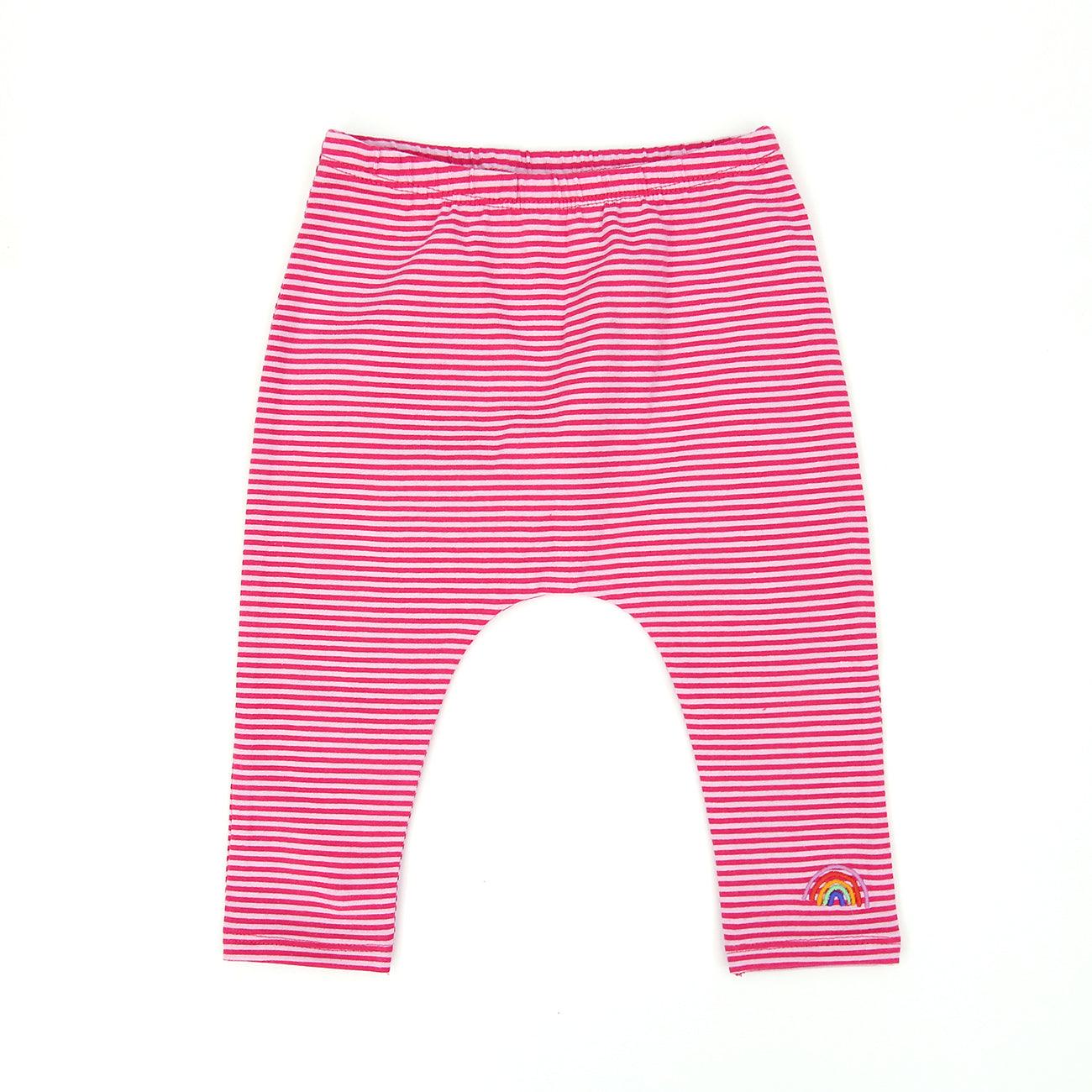 Imported Striped Printed Soft Cotton Legging For Girls 1 MONTH - 2-3 YRS (LE-11624) - Brands River