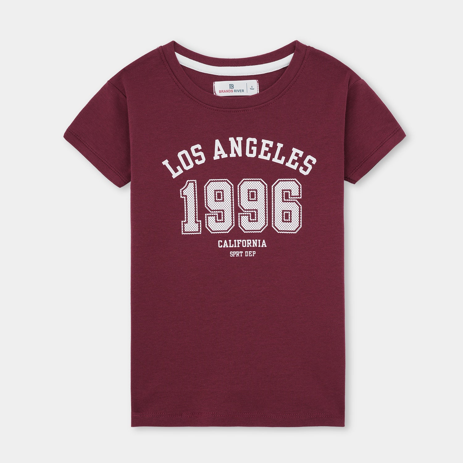 Premium Quality Boys 'Los Angeles 1996' Maroon Summer Suit