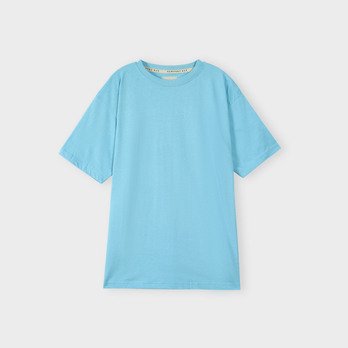 Premium Quality Cotton Sky Blue Plain T-shirt For Men