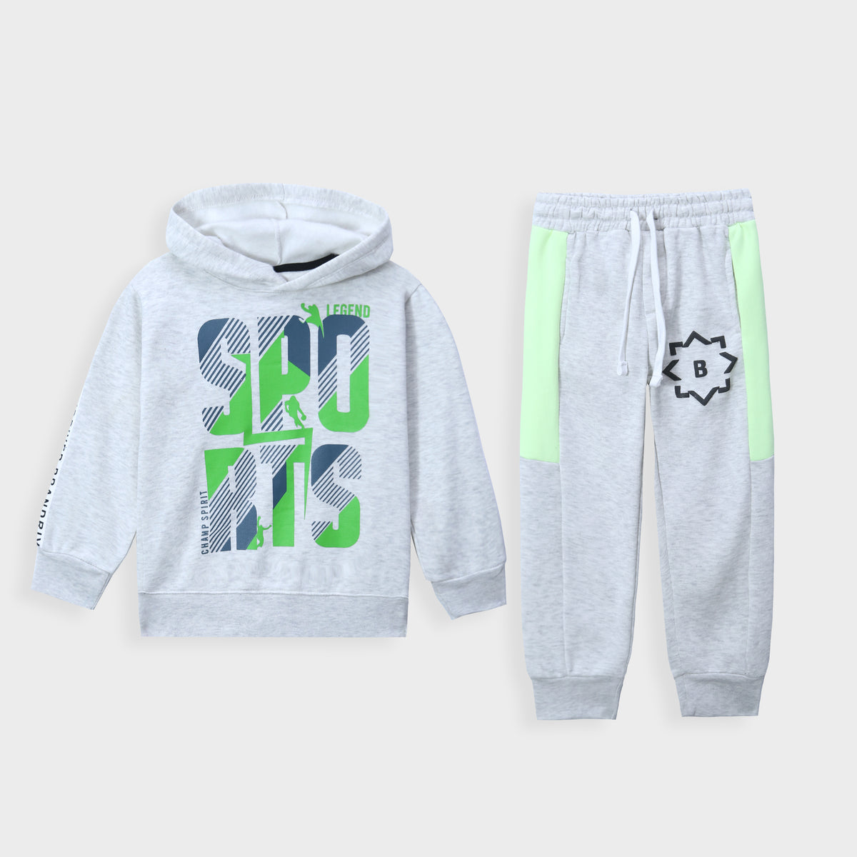 Premium Quality Fleece Graphic Sports Pullover Hoodie Suit For Boys