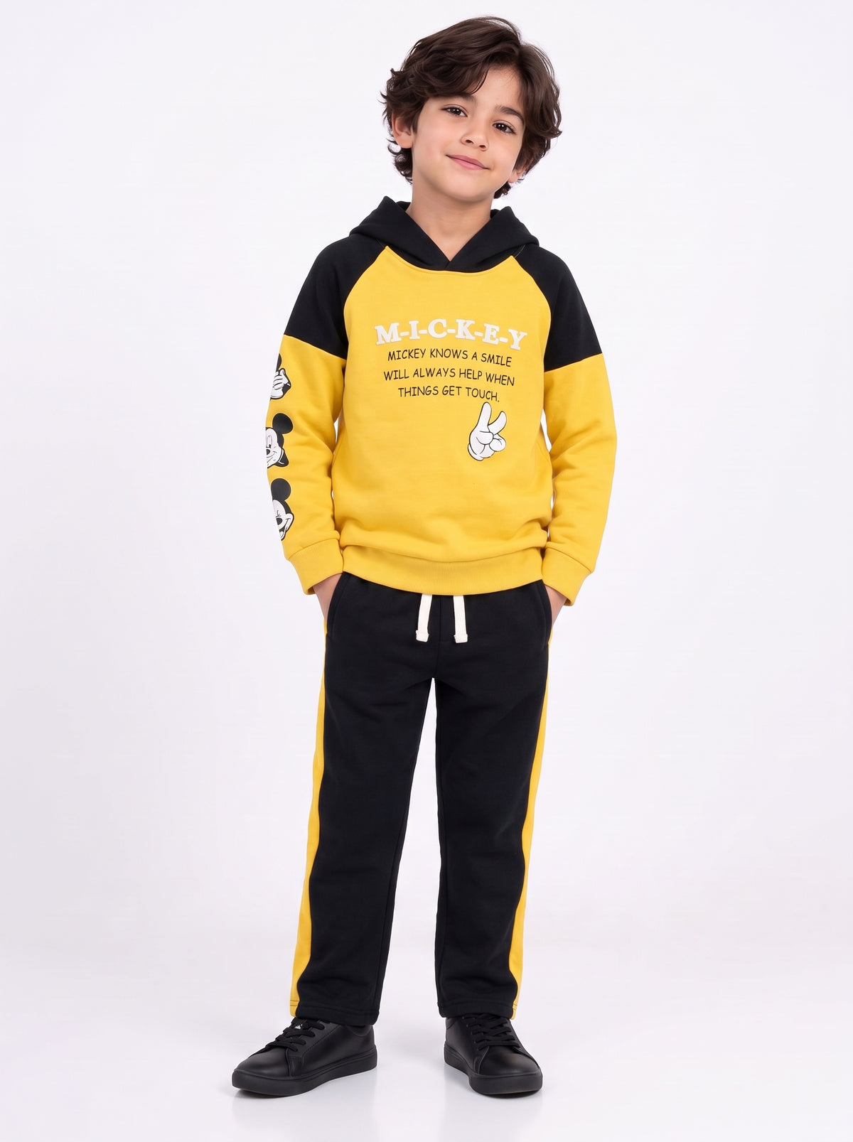 Premium Quality "Mickey" Printed fleece Hoodie Suit for Kids