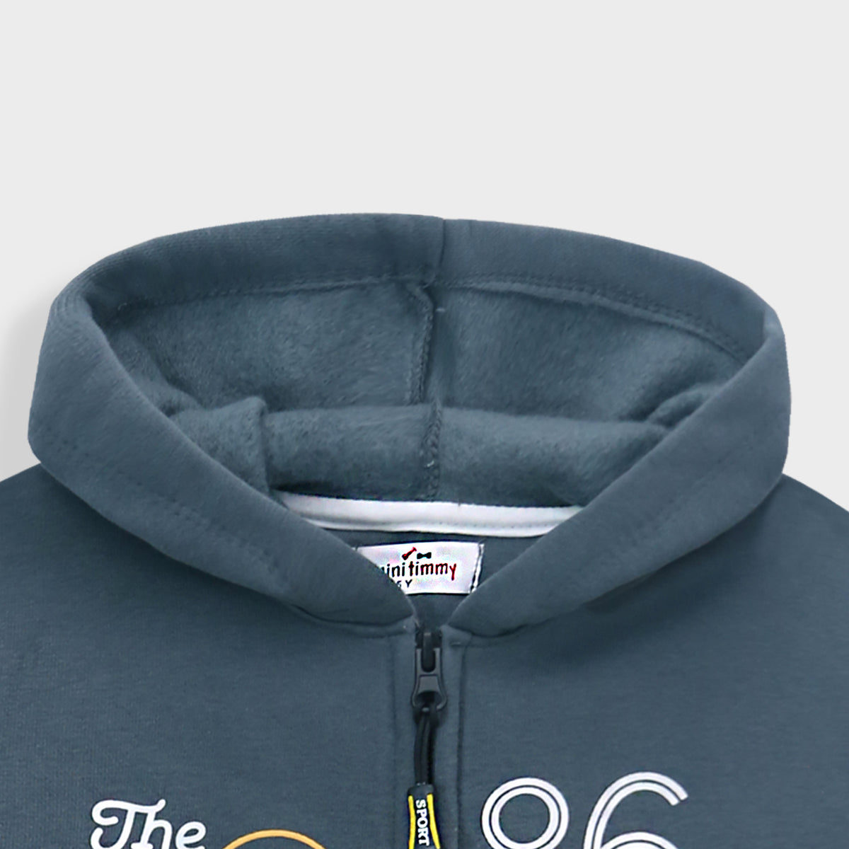 Kids &quot;The Golden Wheel 86&quot; Printed Zipper Fleece Hoodie