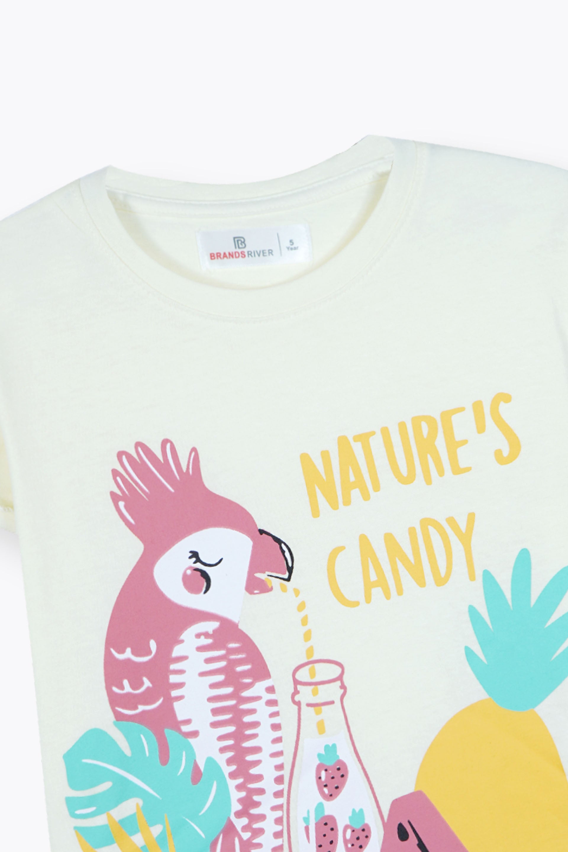 Premium Quality "Nature's Candy" Printed Girls Summer Suit
