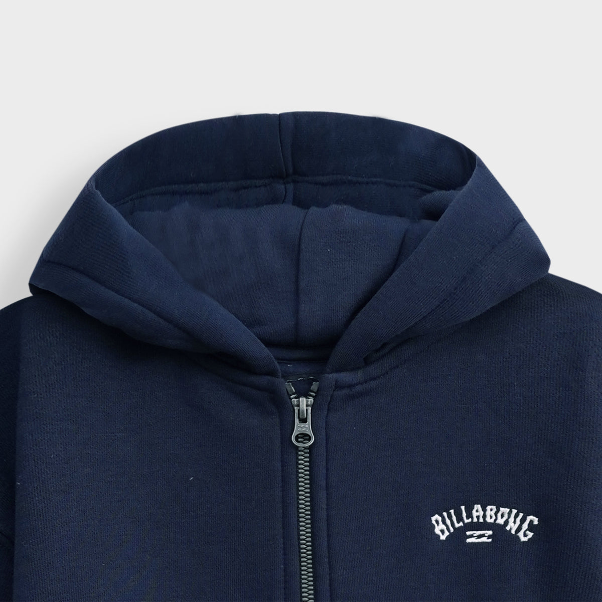 Kids Premium Quality Embroidered Fleece Navy Zipper Hoodie