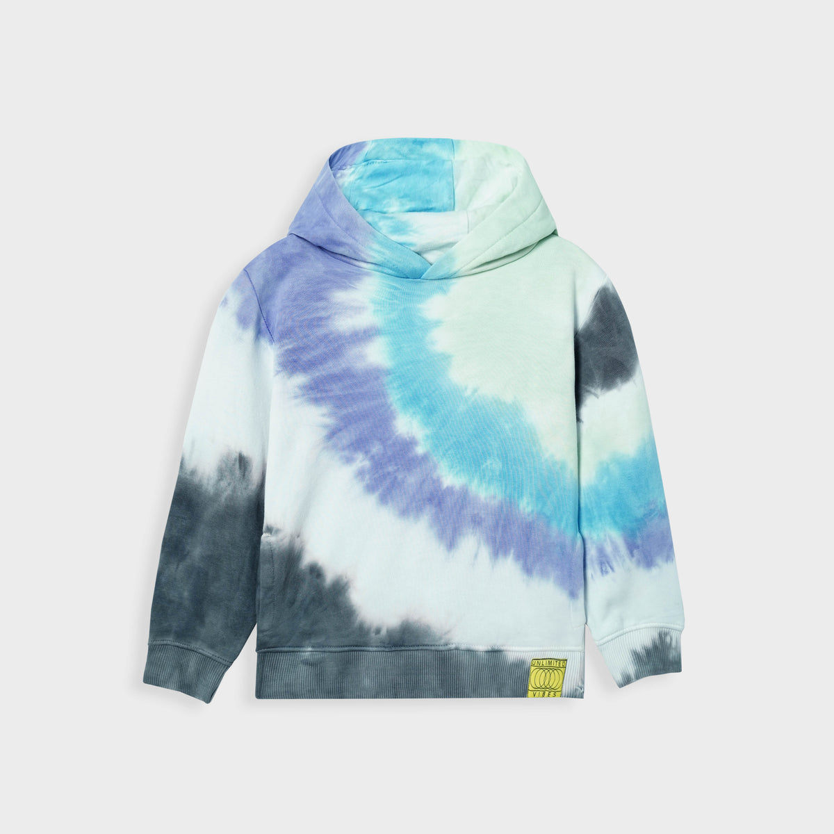 Premium Quality Tie &amp; Dye Fleece Pull-Over Hoodie For Kids  (R)