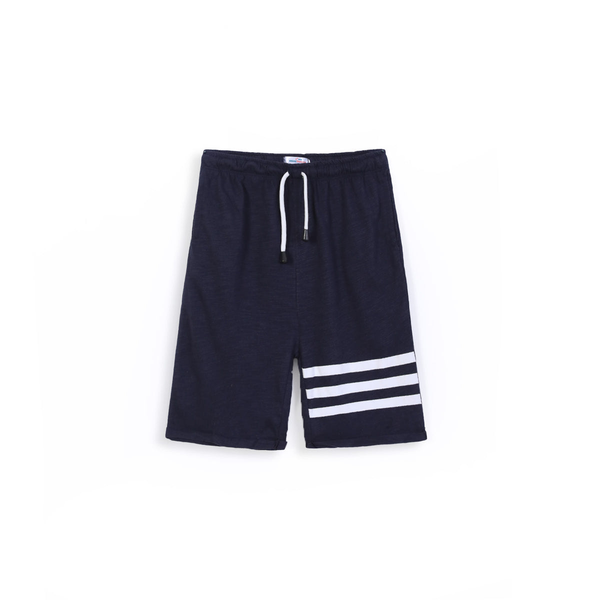 Kids Soft Cotton Strips Printed Navy Short