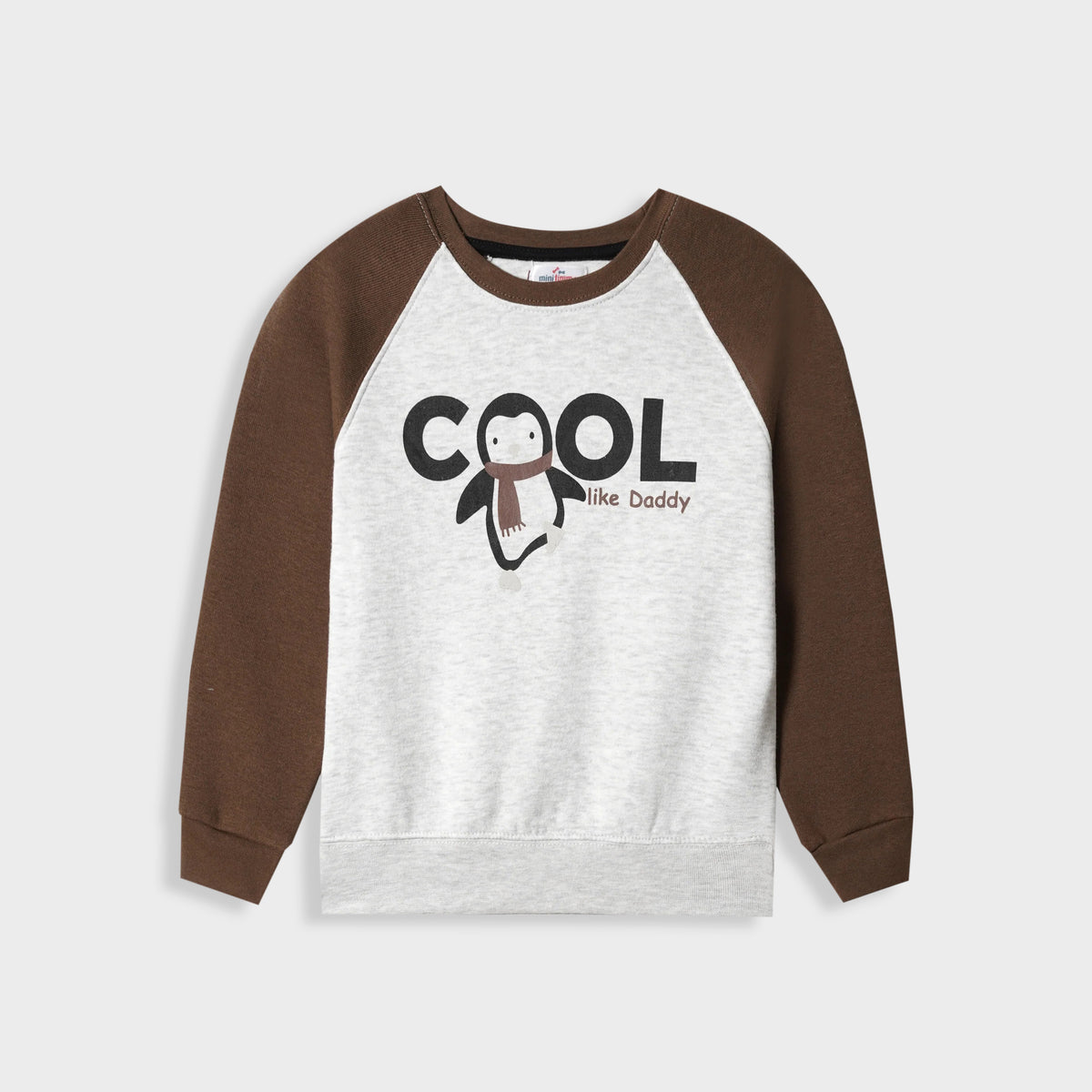 Premium Quality Printed Fleece Raglan Sleeve Sweatshirt For Kids