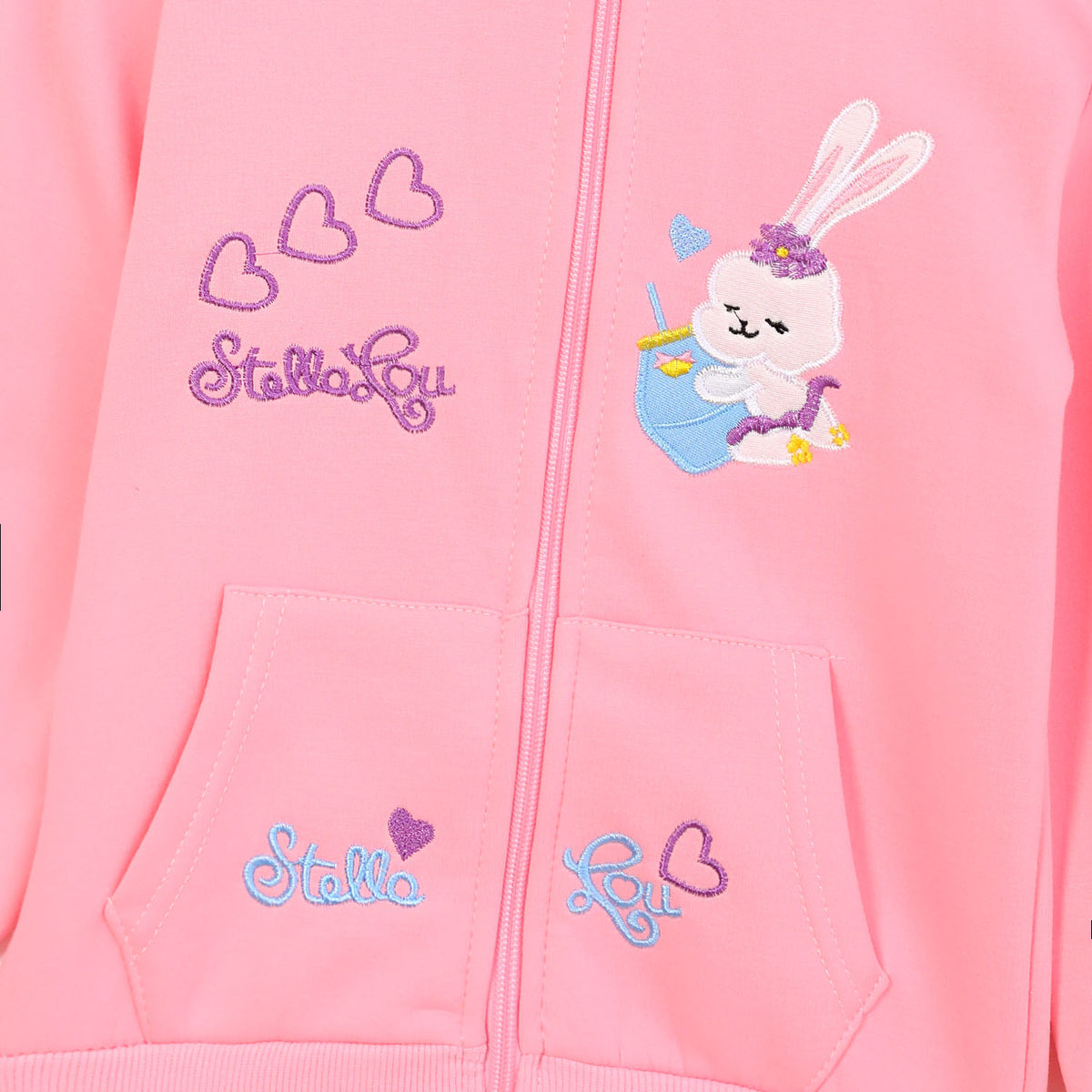 Imported Embroidered Fleece Hoodie For Girls