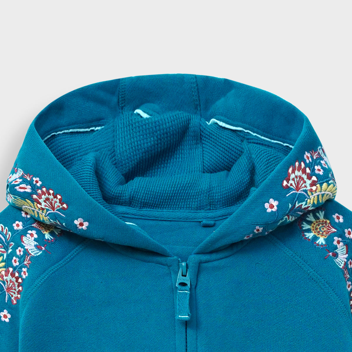 Premium Quality Soft Cotton Embroidered Fleece Hoodie For Girls (R)