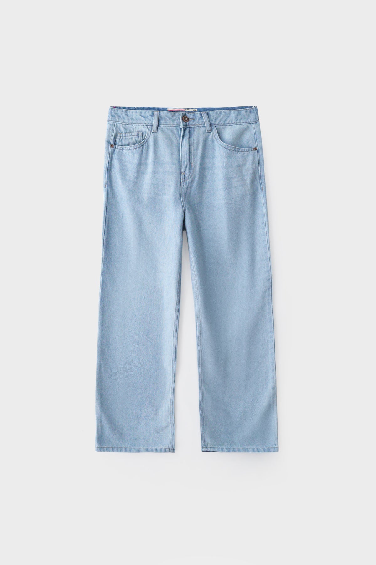 Women Light Blue Jeans with Acid Detailing