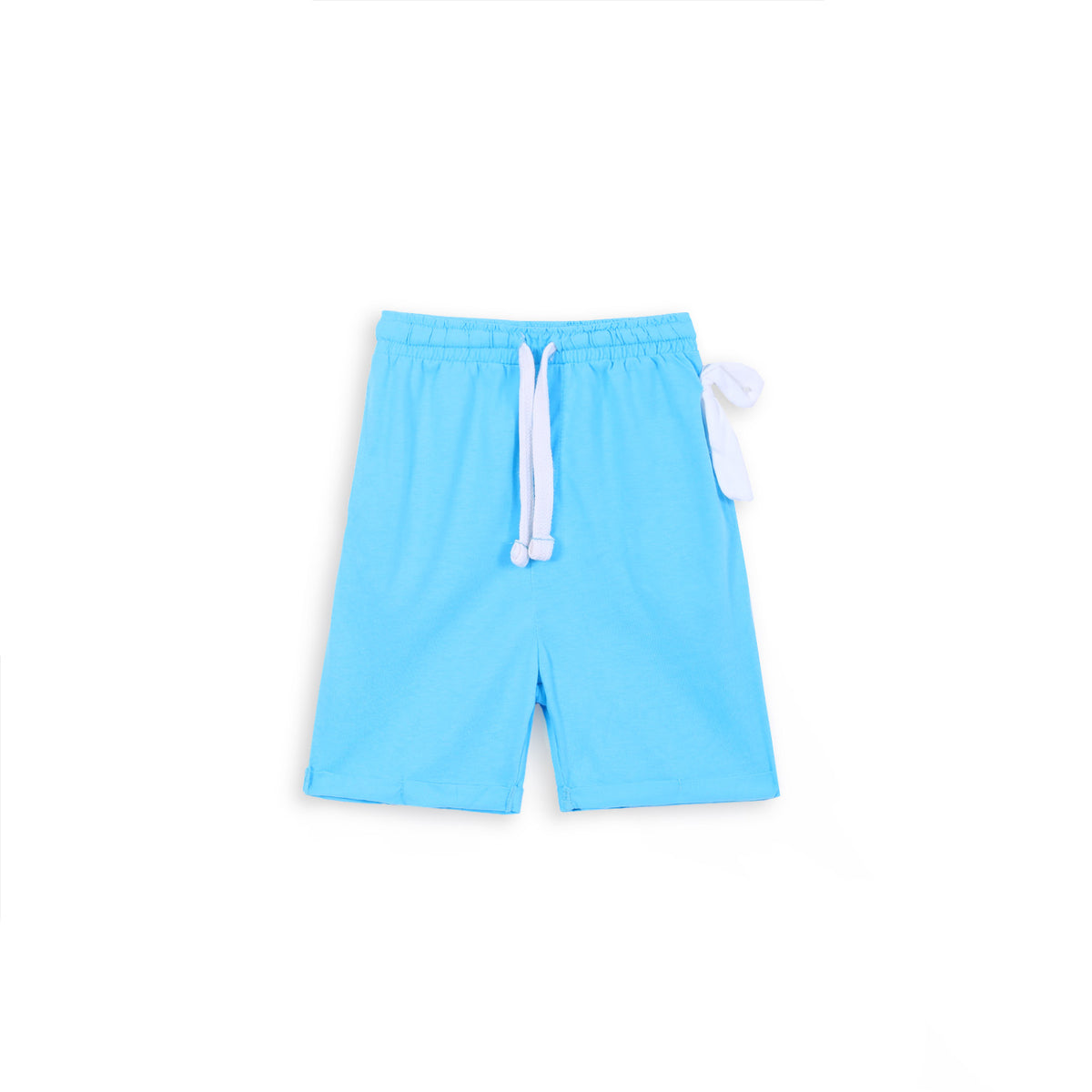 Girls Aqua Soft Cotton Short With Side knote