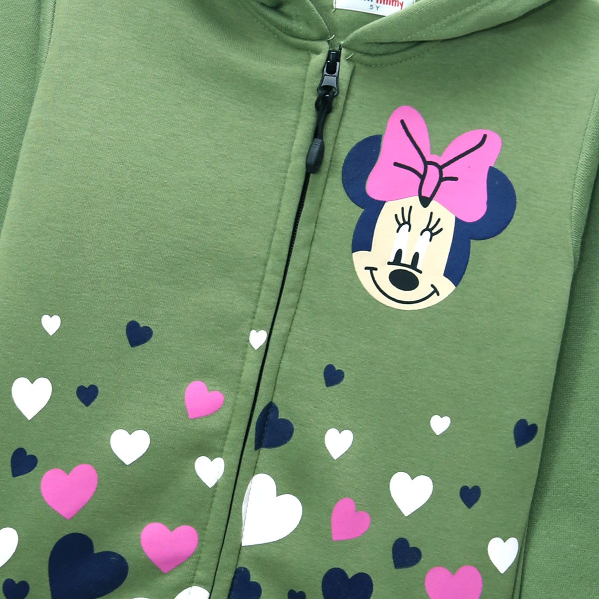 Girls &quot;Mickey Mouse&quot; Printed Fleece Zipper Hoodie