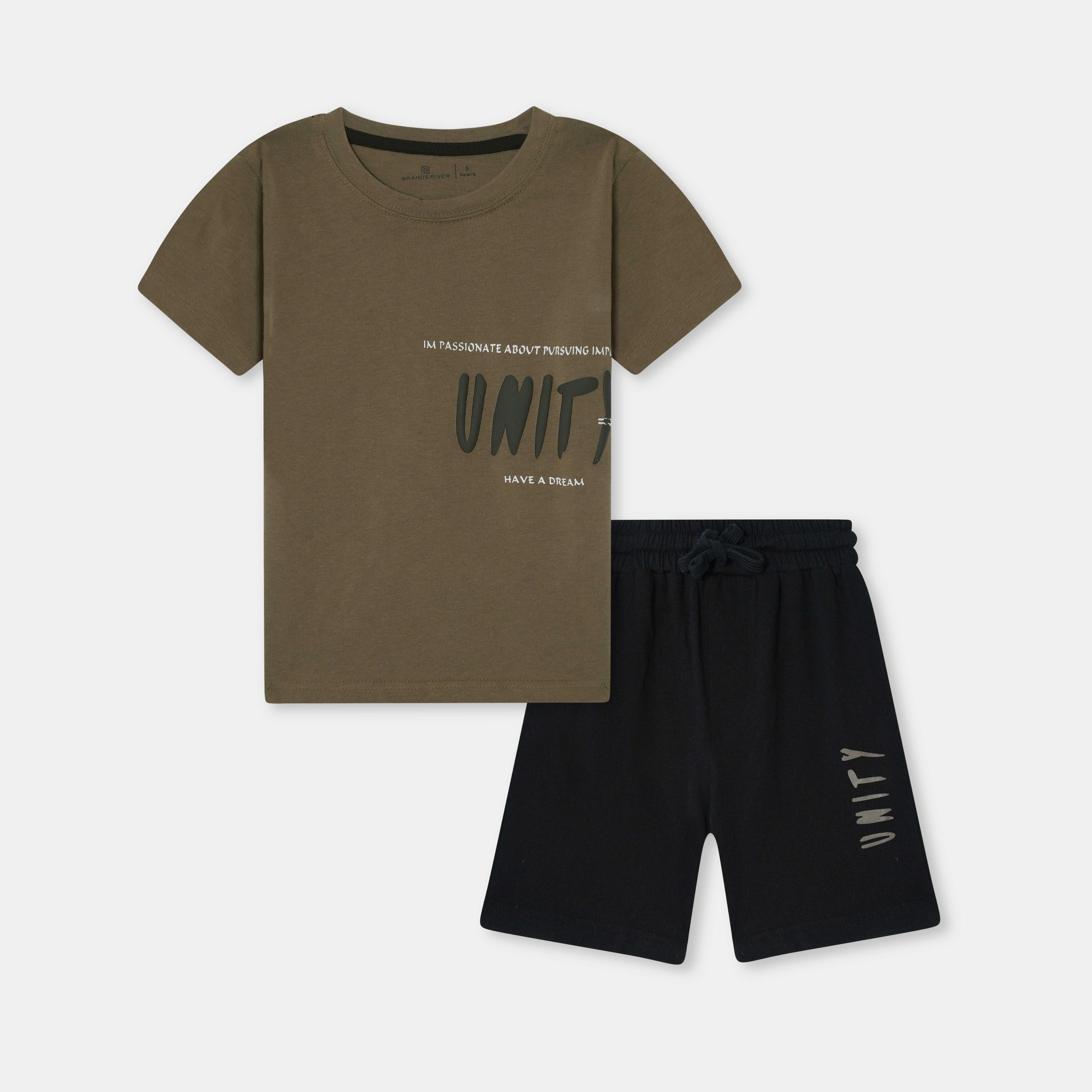 Boys Premium Quality "UNITY" Printed Summersuit