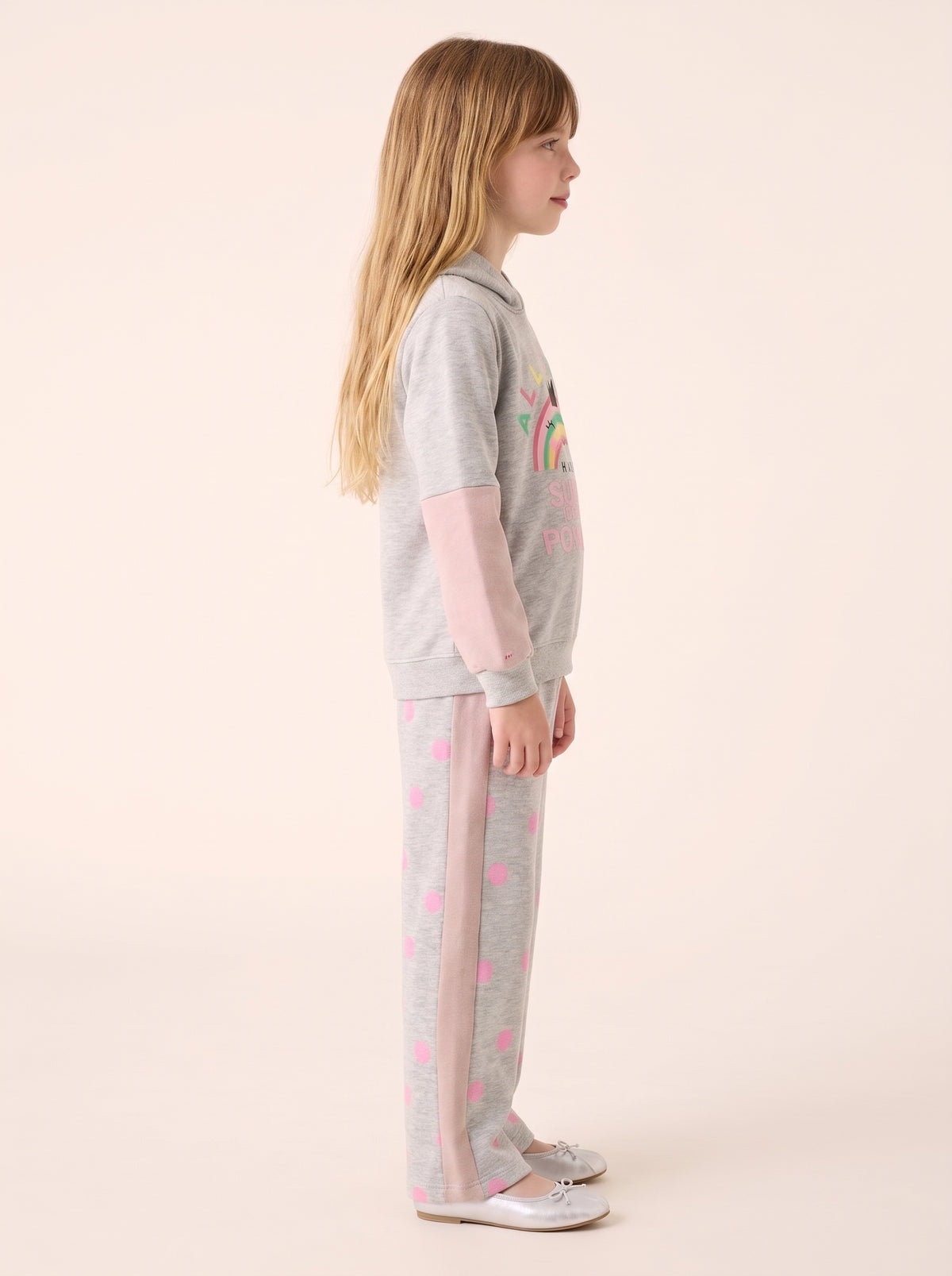 Premium Quality "Rainbow" Printed fleece Hoodie Suit for Kids