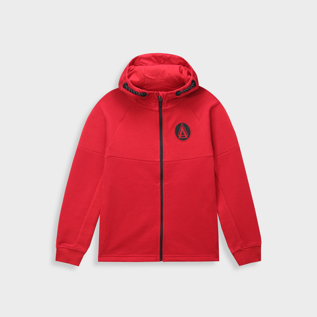 Kids Premium Quality Embroidered Red Zipper Hoodie (R)