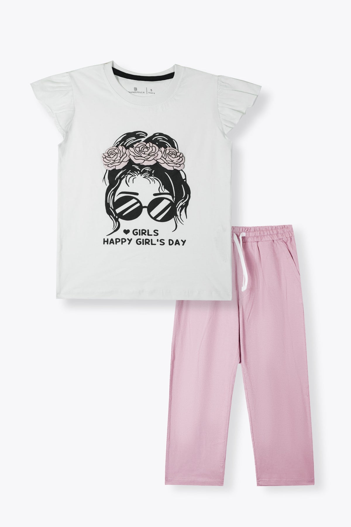 Premium Quality &quot;Girl&#39;s Day&quot; Printed Girls Summersuit